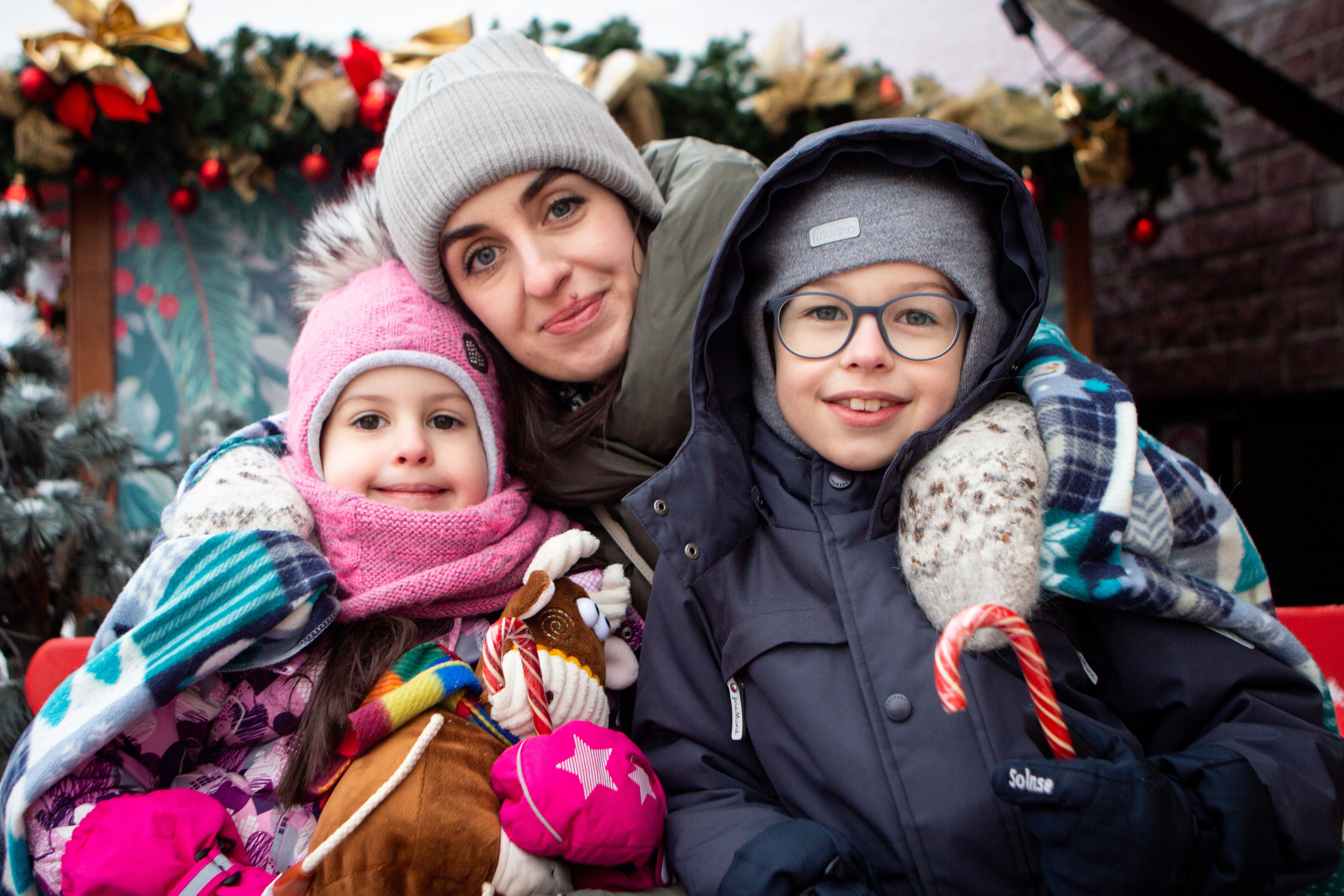 Волшебная зимняя прогулка для Иры и ее деток