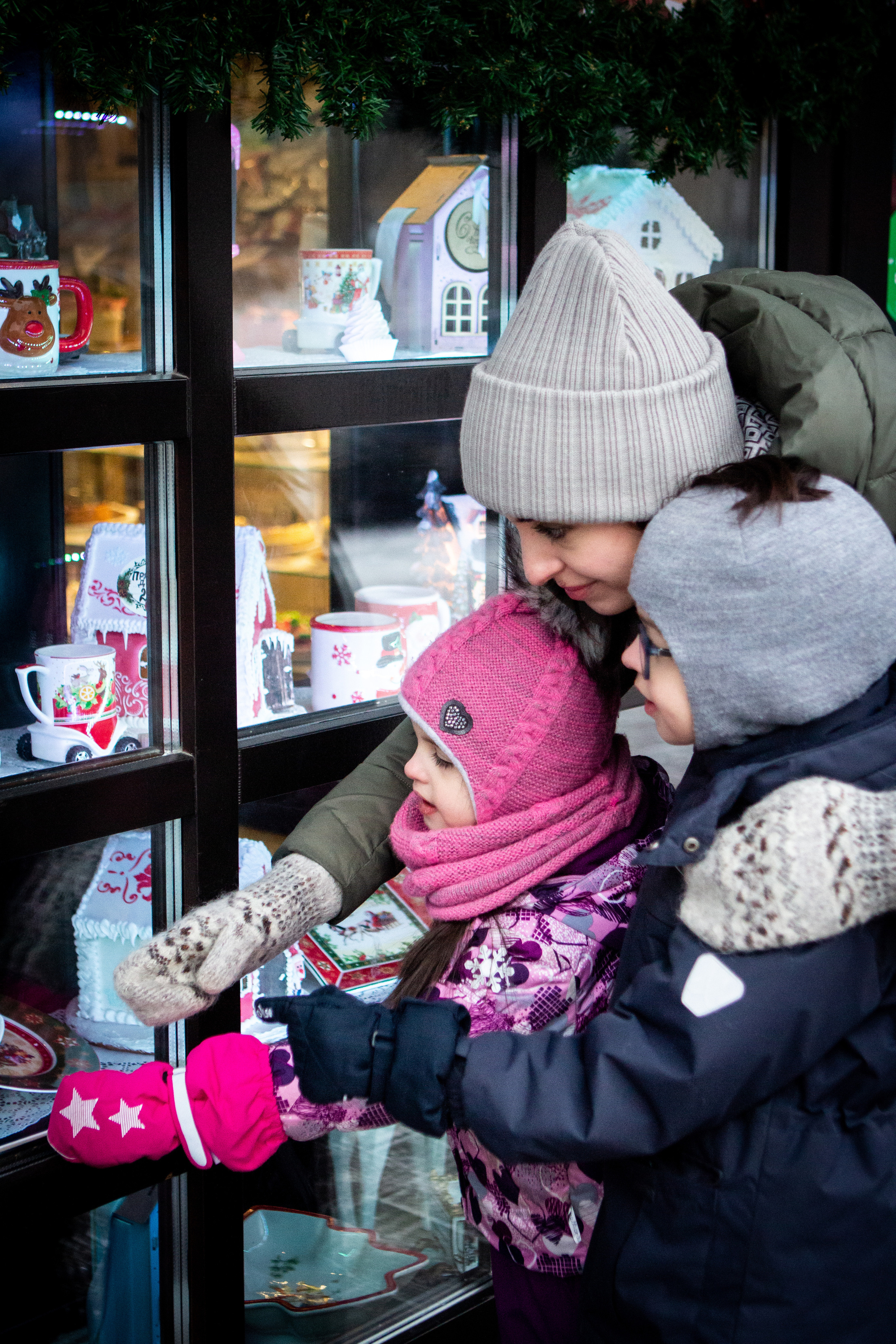 Волшебная зимняя прогулка для Иры и ее деток