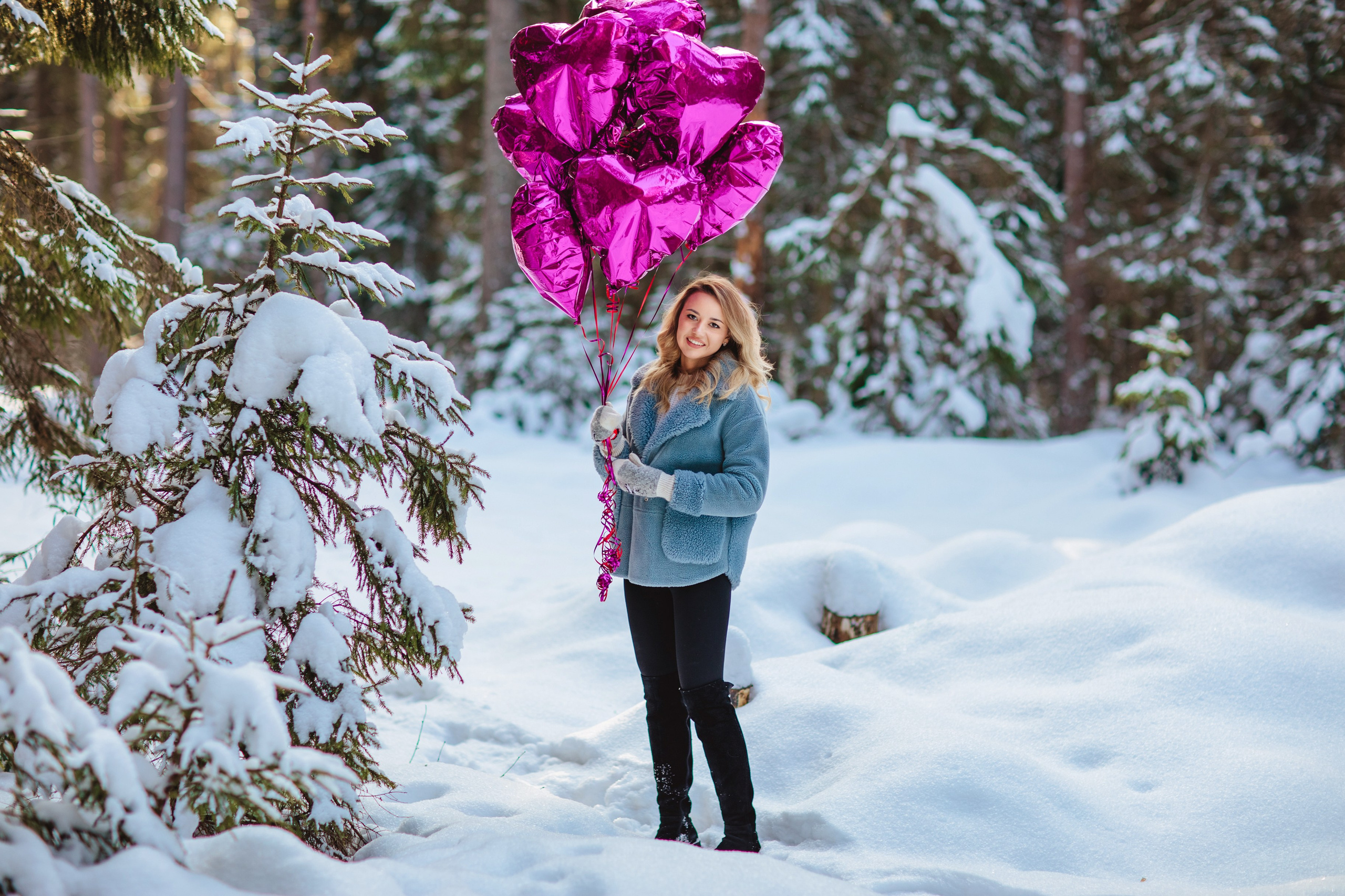 Фотосессия с шариками для Алены. Свадебный и семейный фотограф в Санкт-Петербурге и Сестрорецке