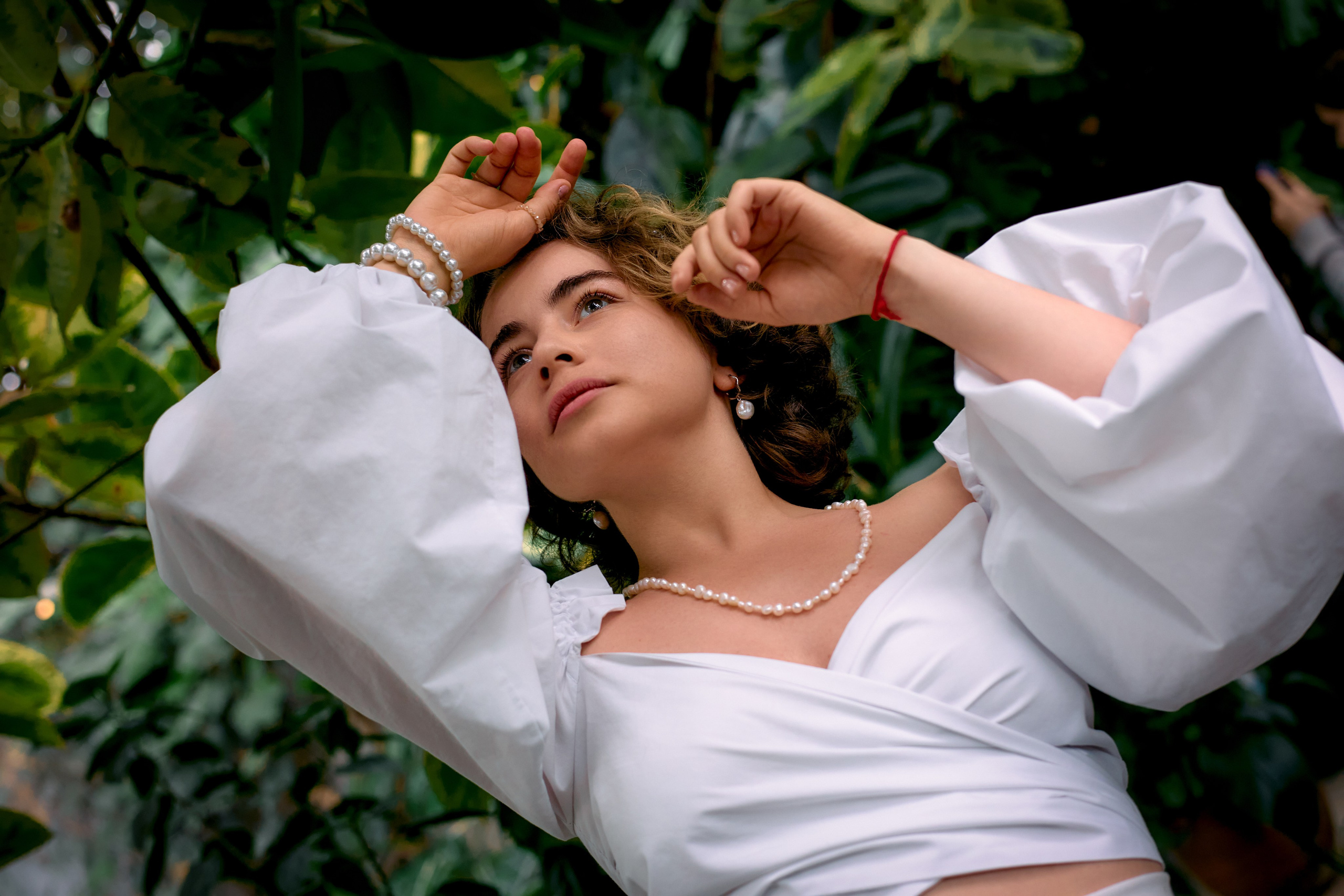 Фотосессия в саду. Портретный фотограф в Санкт-Петербурге Анастасия Епифанова