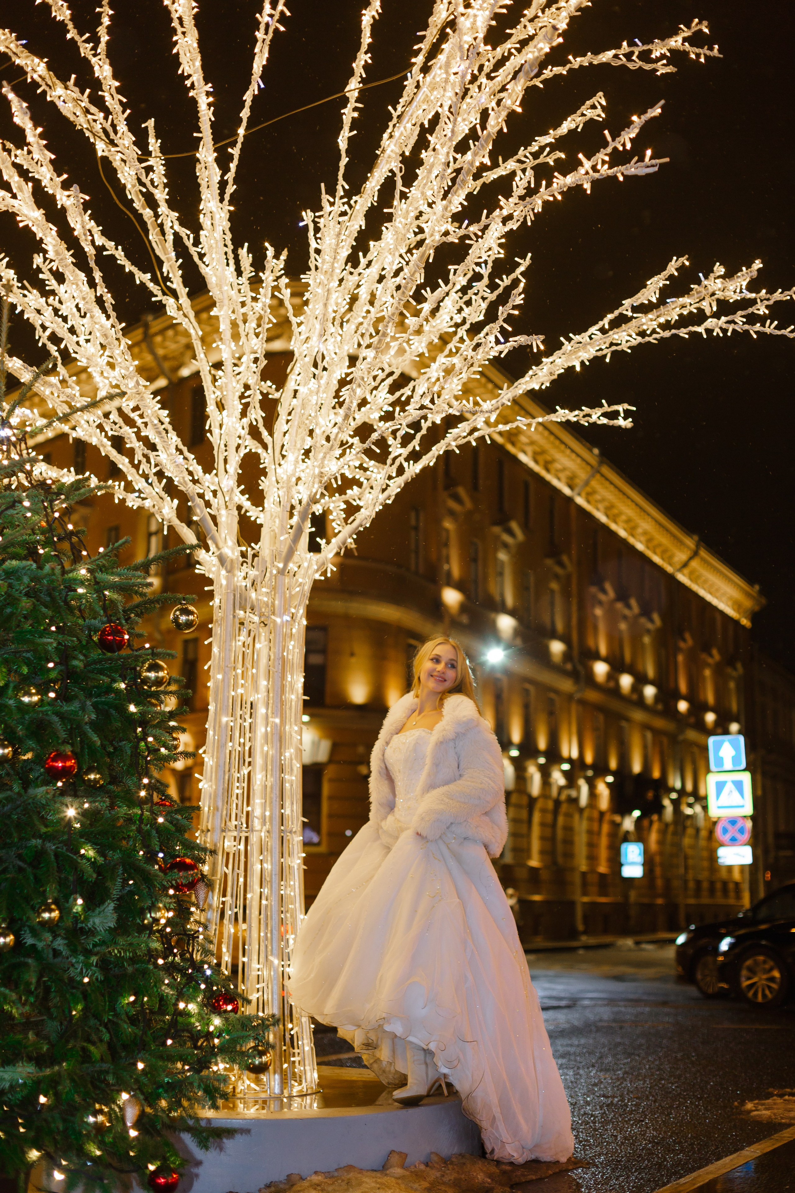 Прогулка по Новогоднему ночному Санкт- Петербургу. Свадебный и семейный фотограф Спб Бошман Ирина