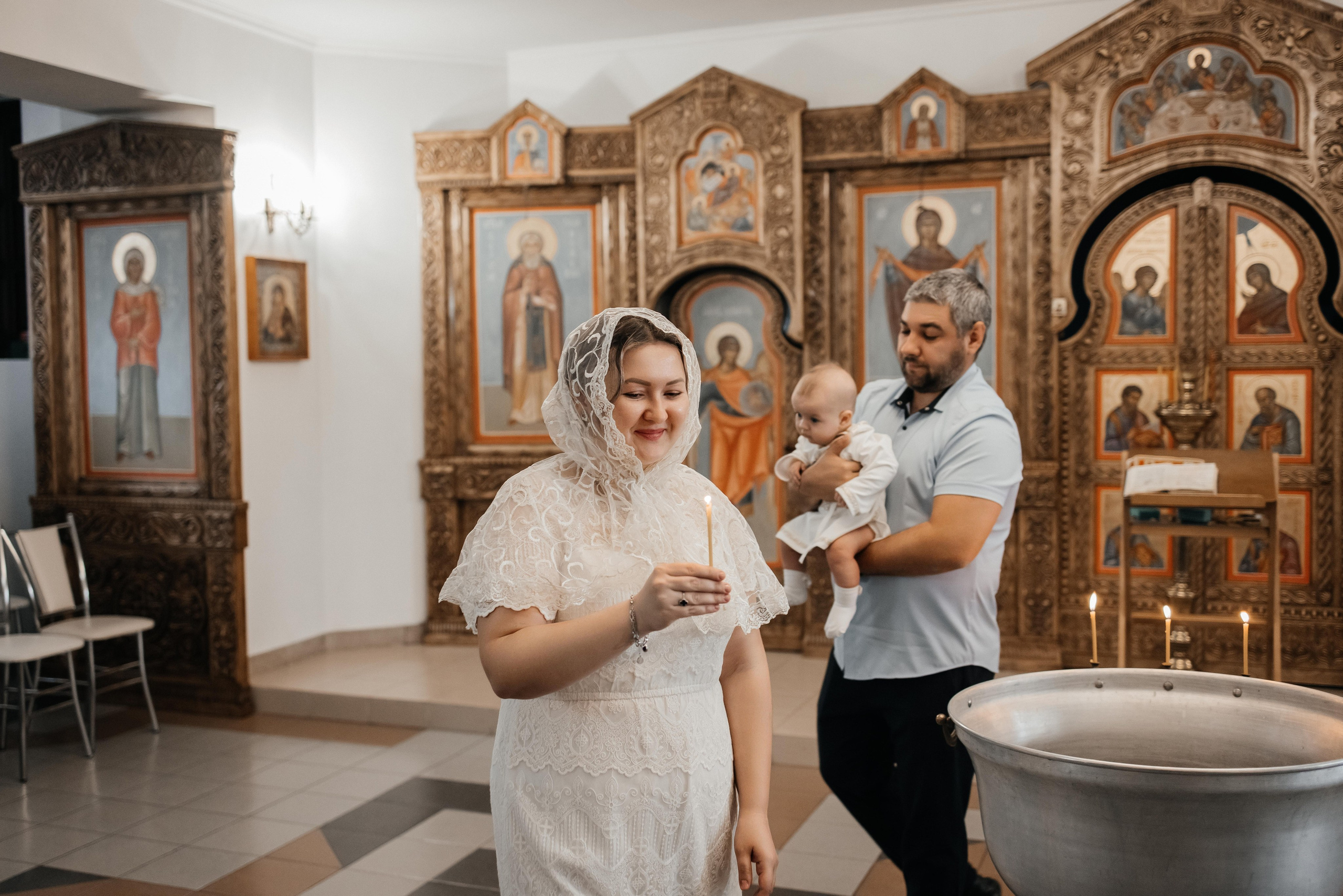 Крещение Ромы. Свадебный и семейный фотограф Яна Стражева. Волгоград, Москва