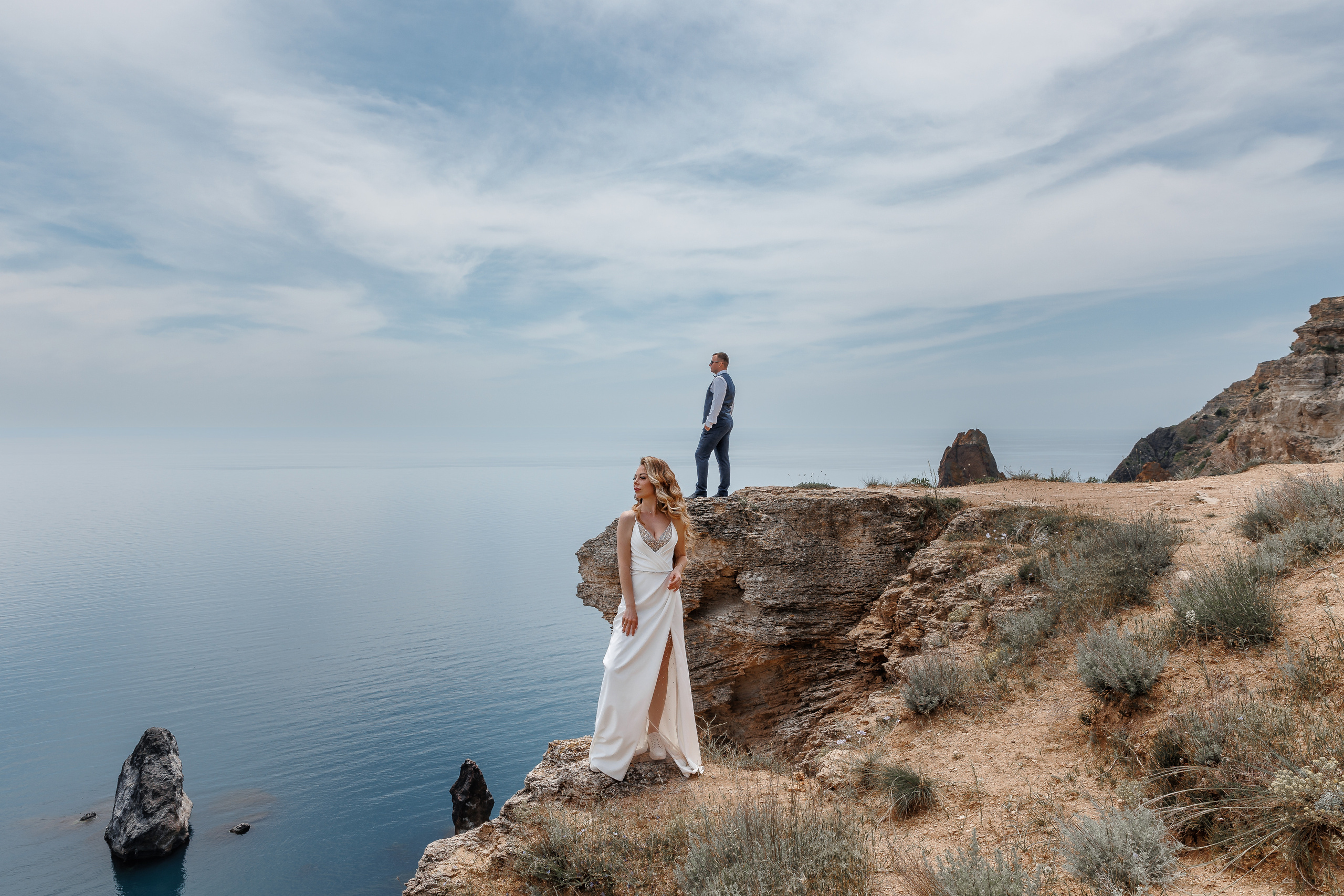 Море и горы. Анонс свадьбы Карины и Алексея. Свадебный фотограф в Крыму и Севастополе Ольга Баскакова