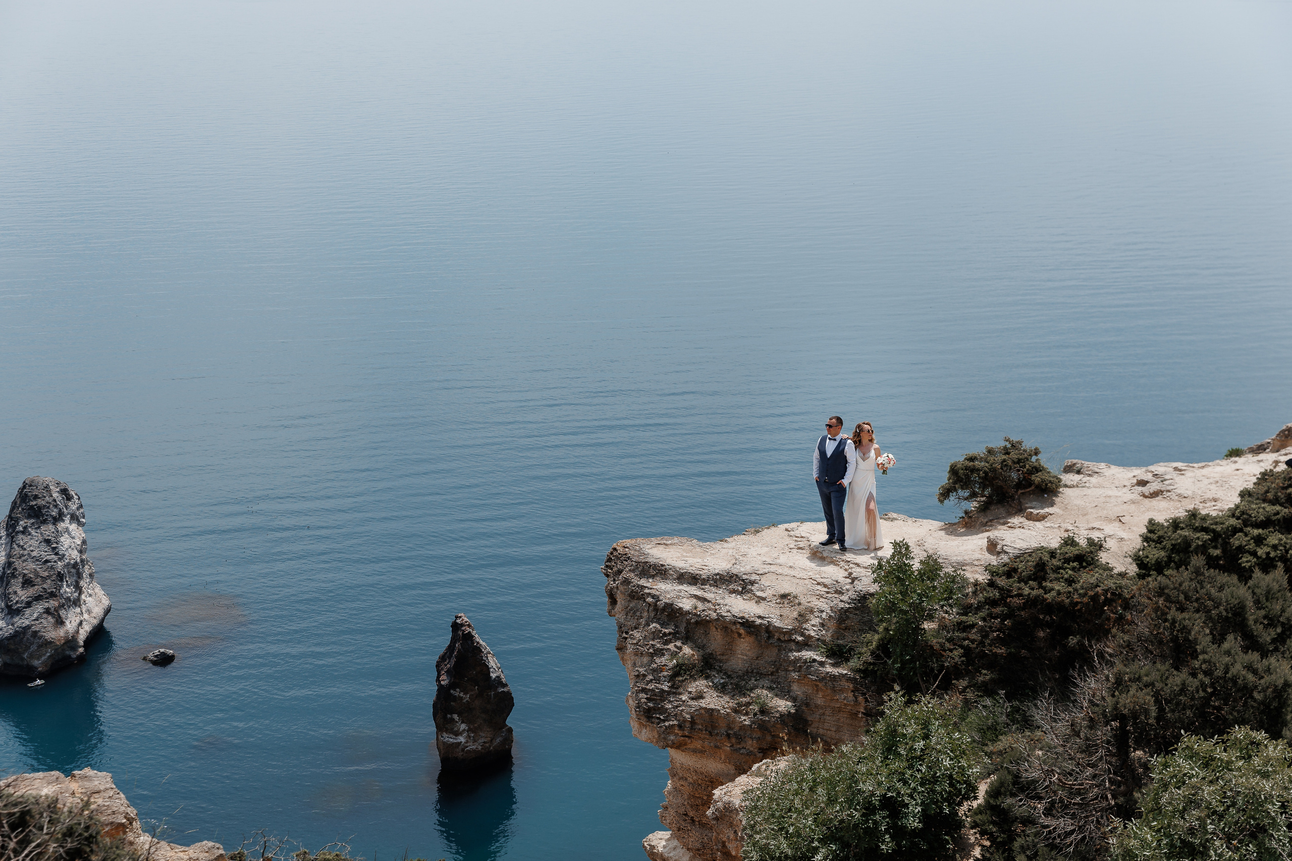 Море и горы. Анонс свадьбы Карины и Алексея. Свадебный фотограф в Крыму и Севастополе Ольга Баскакова