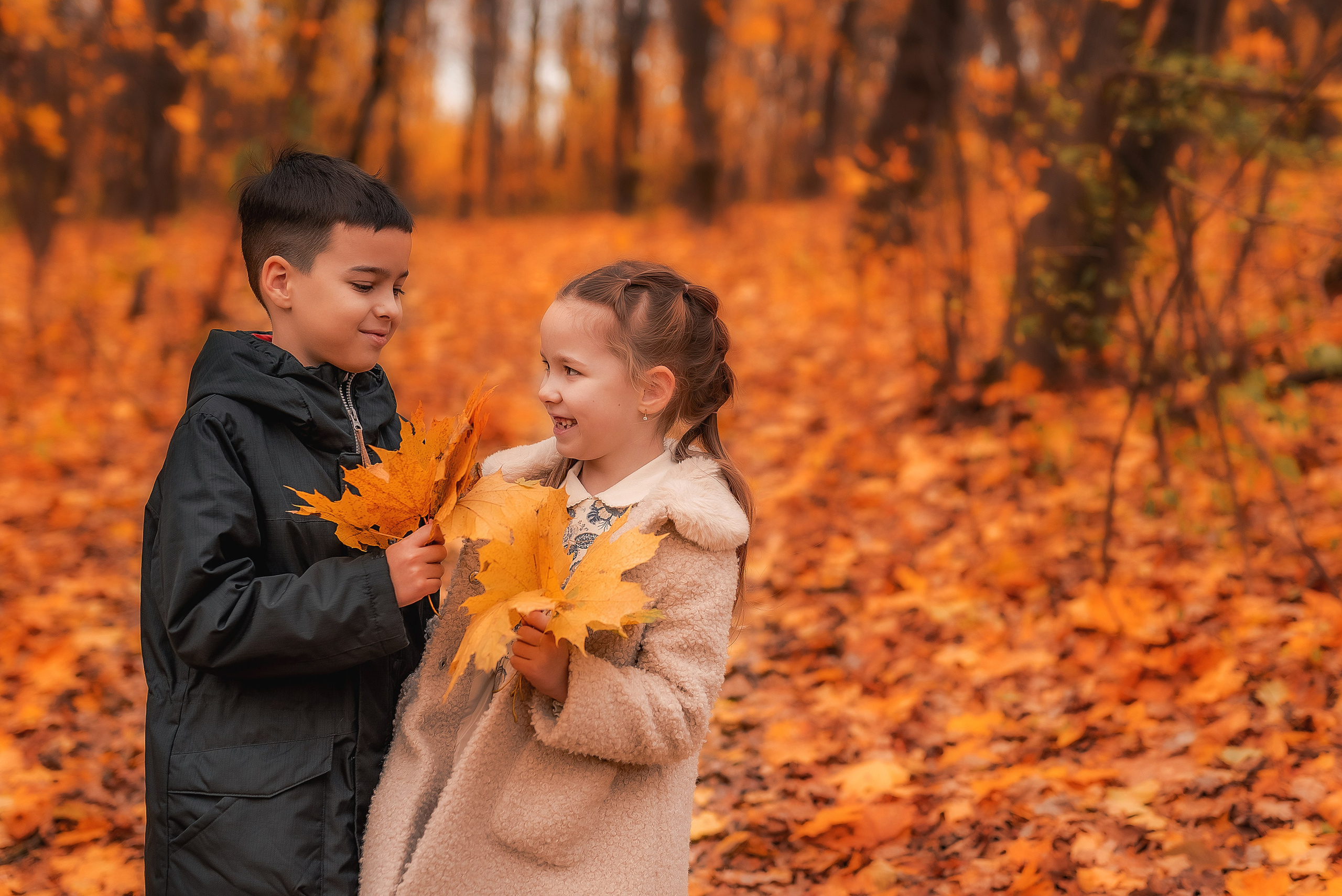 Осень в парке. Семейный, детский фотограф в Воронеже Анна Никитина