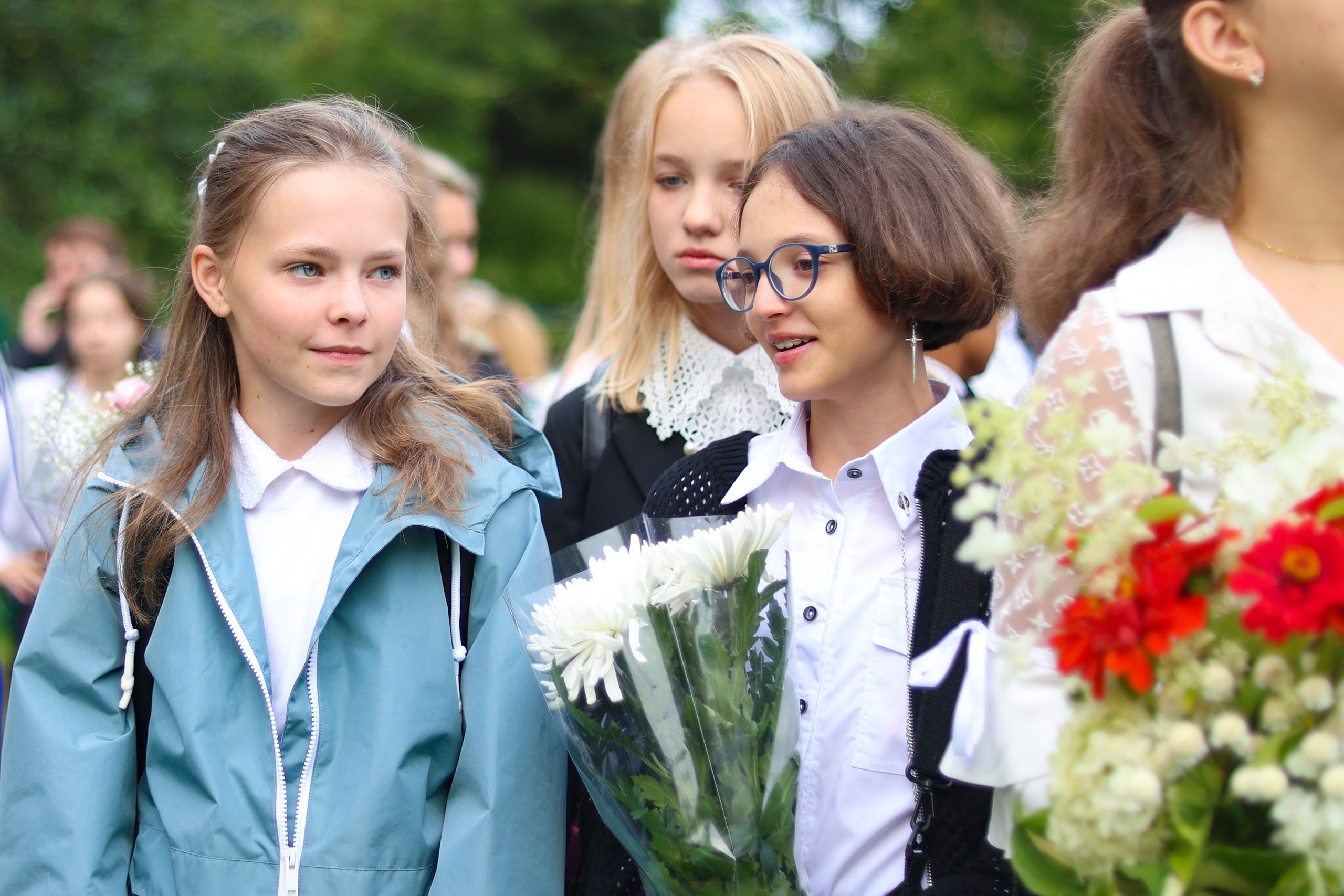 1 сентября в школе № 500. Фотограф Дарья Попова