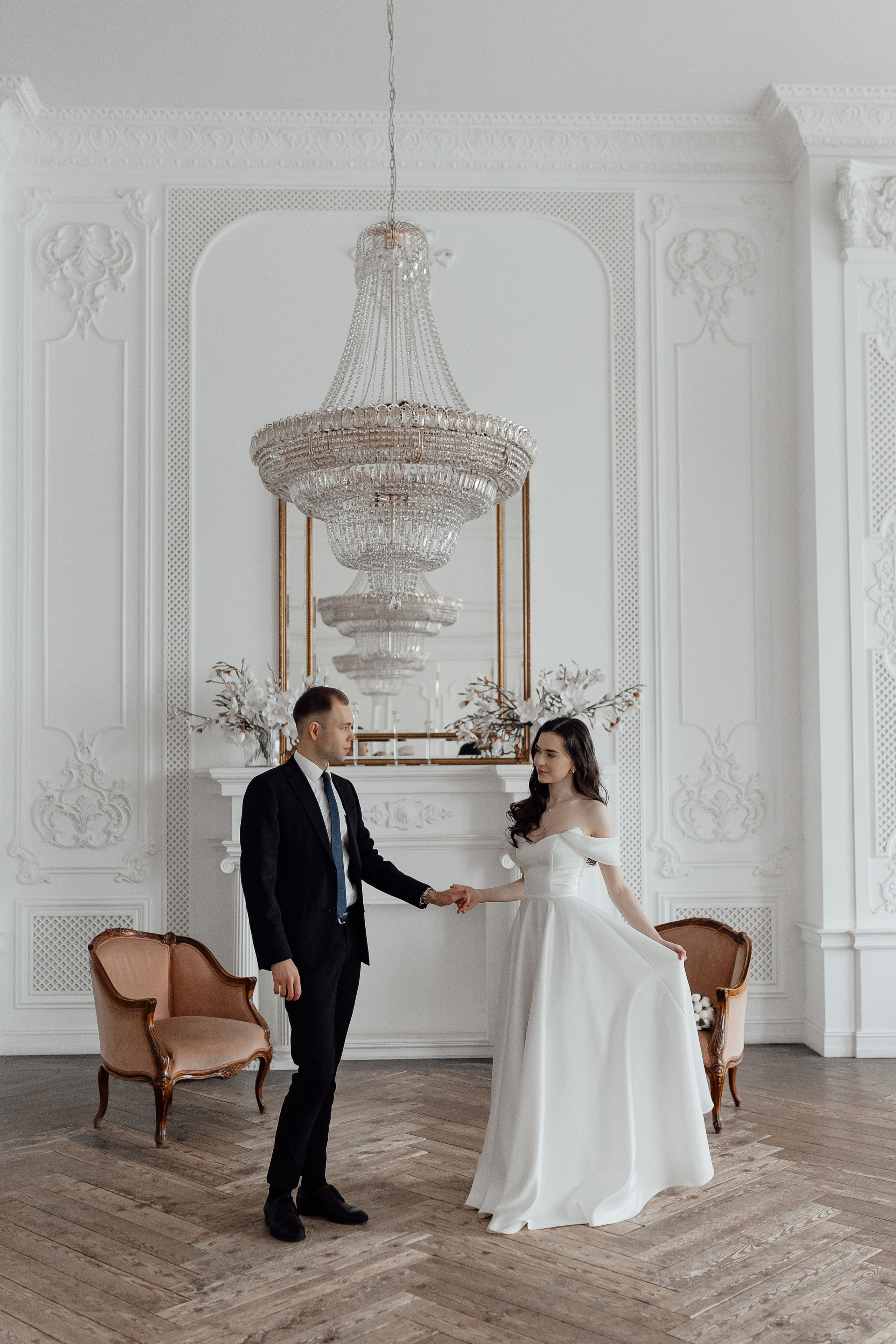 свадебная фотосессия в студии в Москве