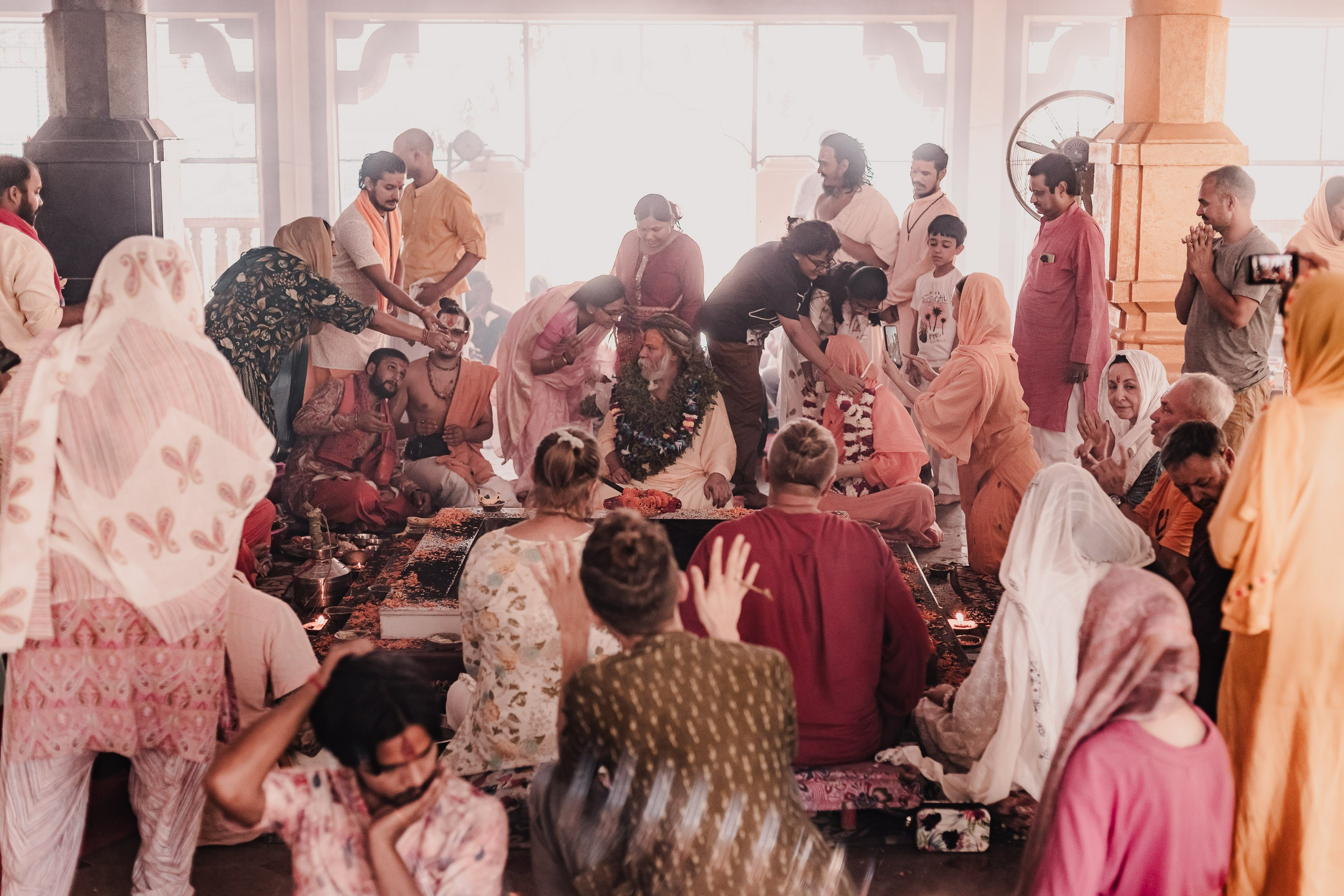 Navaratri yajna at Devraha Baba Ji ashram. Мариам Багдасарян