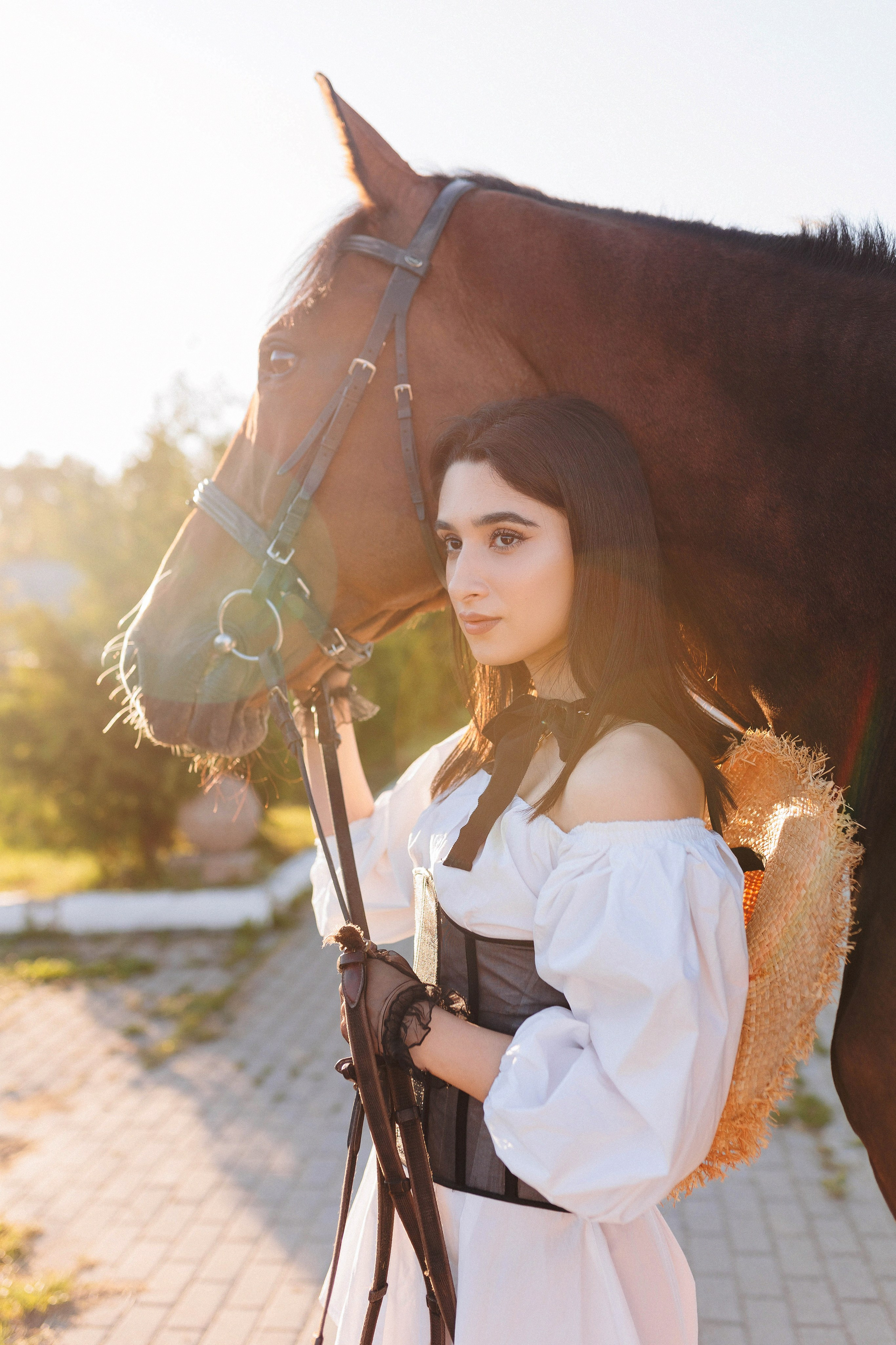 Съёмка с лощадью. Фотограф Полина Лытнева