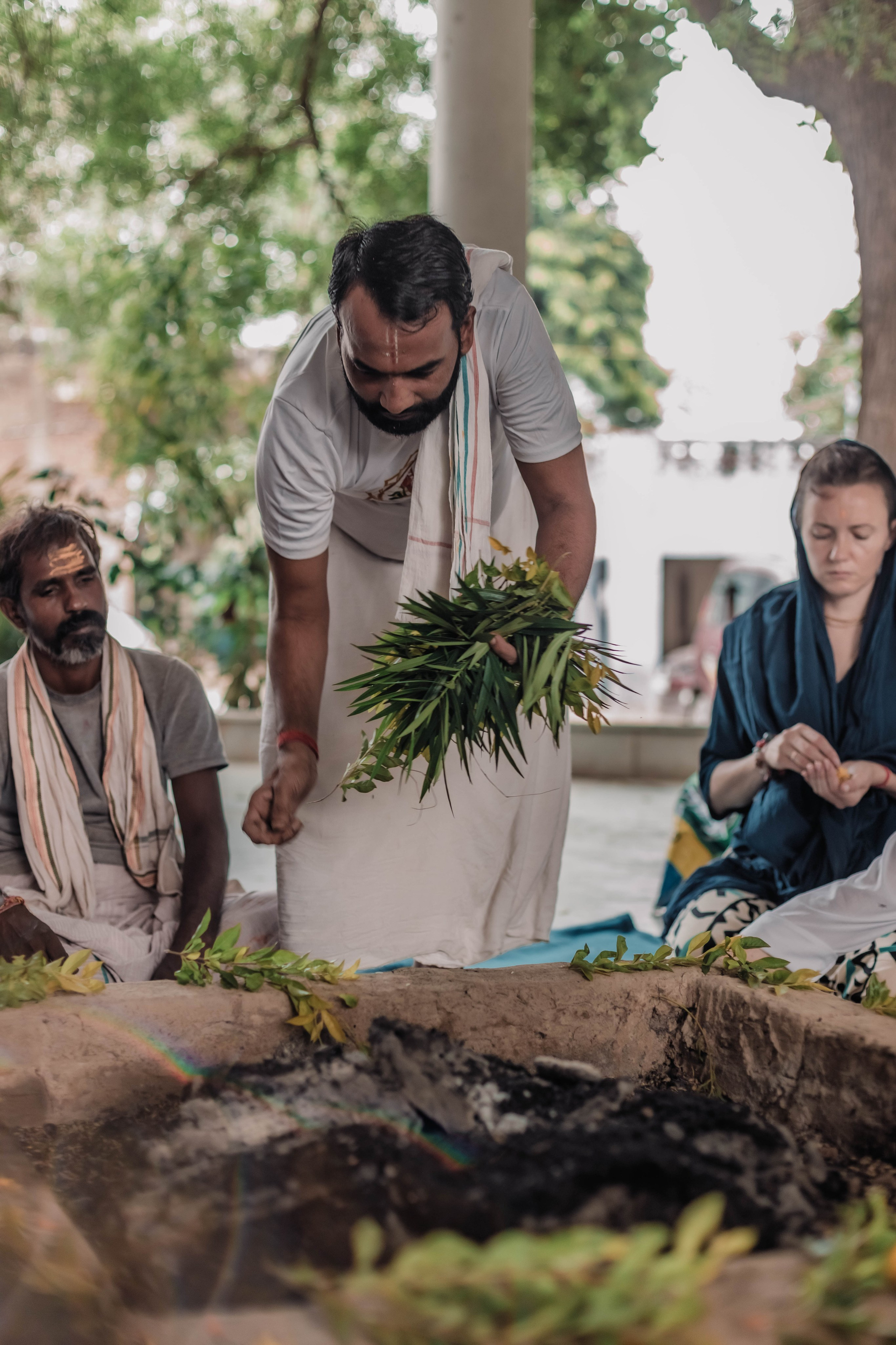 Pitri Paksha yagyas & poojas Devraha Baba ji ashram. Mariam Bagdasaryan