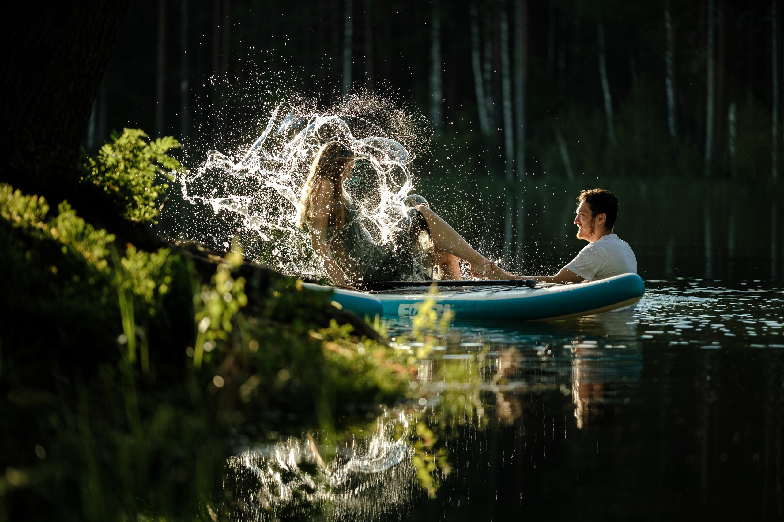 Петя и Лина, на сапах. Интерьерный фотограф и видеограф в Санкт-Петербурге Вадим Балбашевский