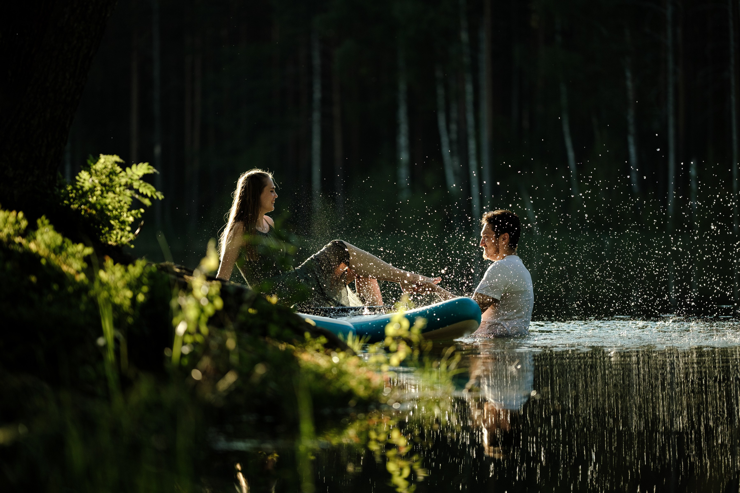 Петя и Лина, на сапах. Интерьерный фотограф и видеограф в Санкт-Петербурге Вадим Балбашевский
