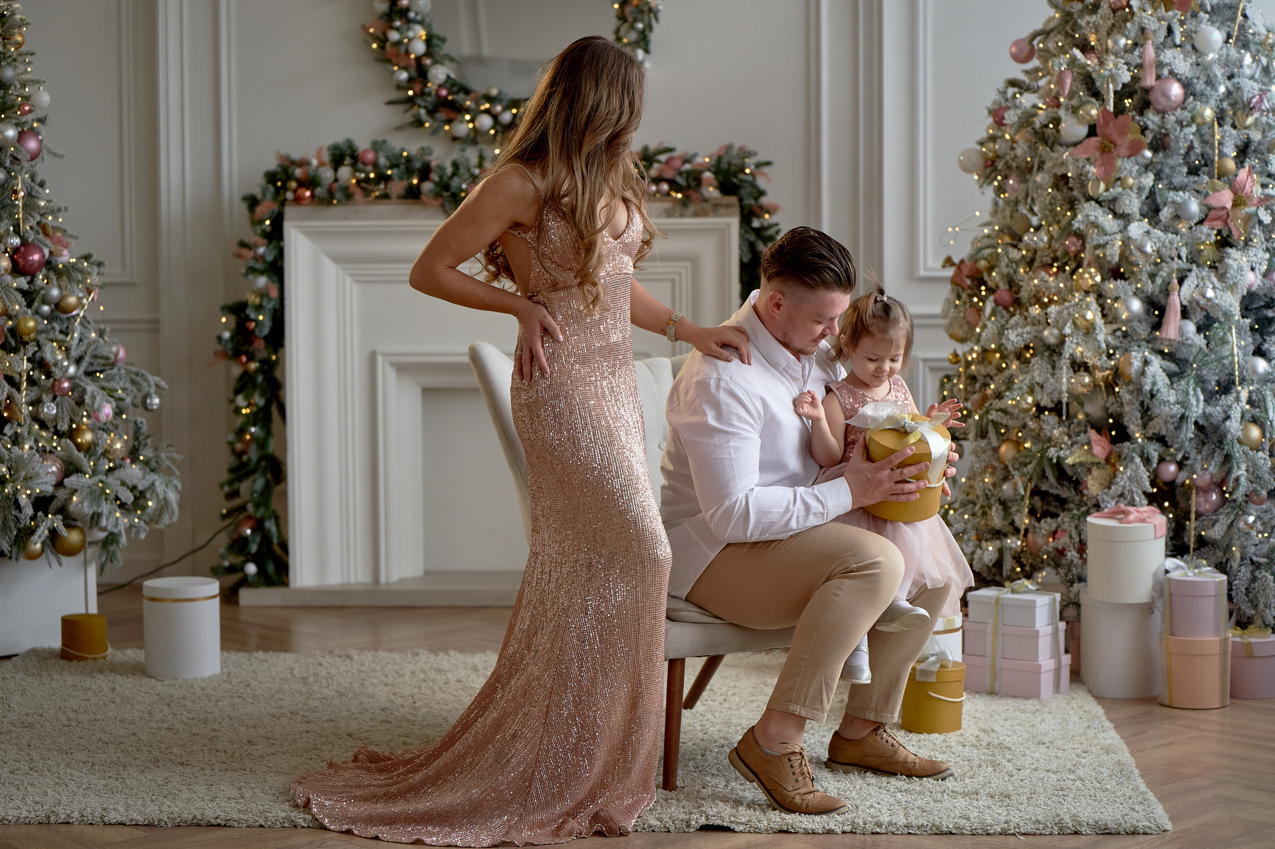 Семейная новогодняя съёмка. Мартазова Екатерина фотограф. Екатеринбург