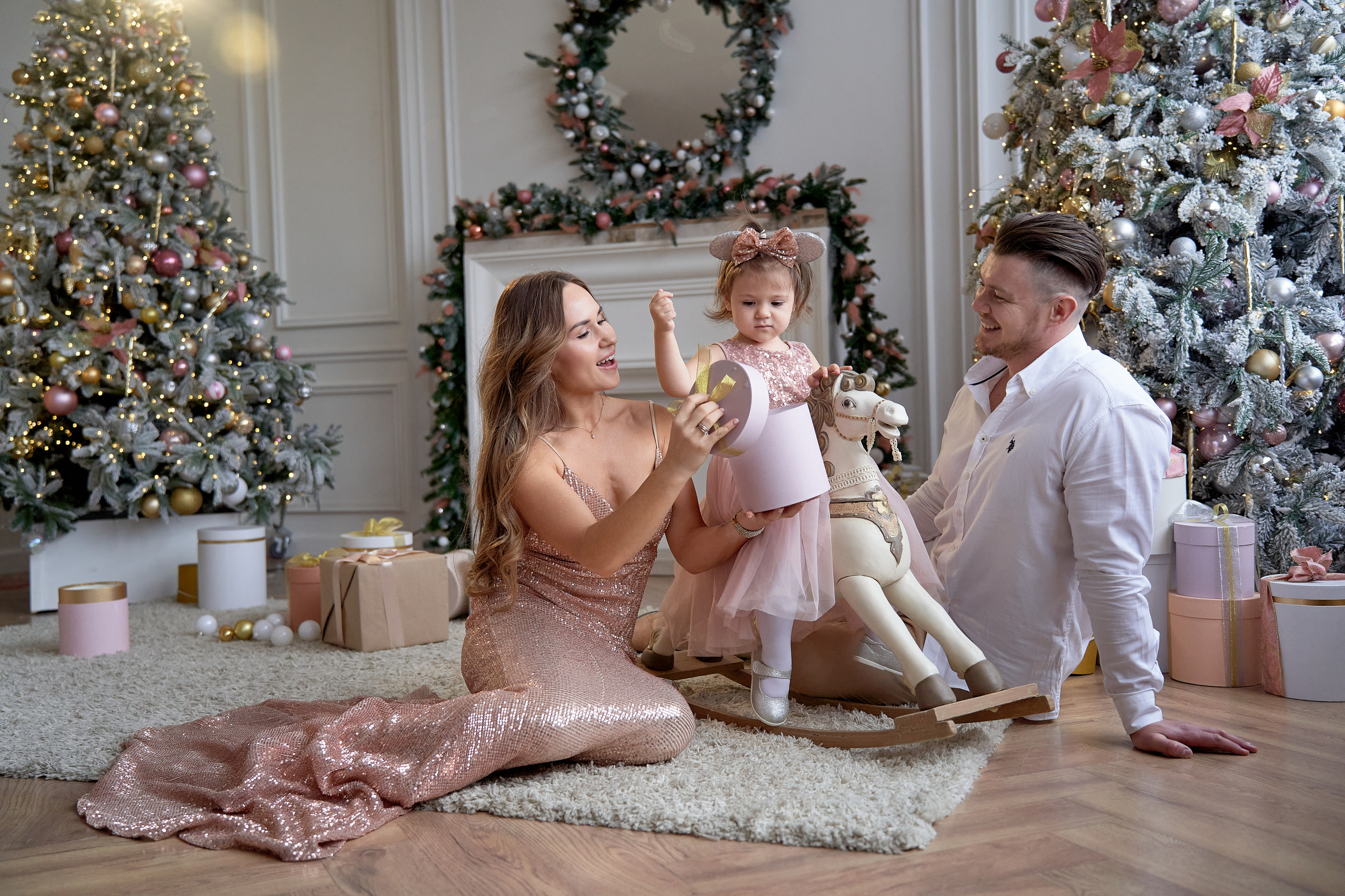 Семейная новогодняя съёмка. Мартазова Екатерина фотограф. Екатеринбург