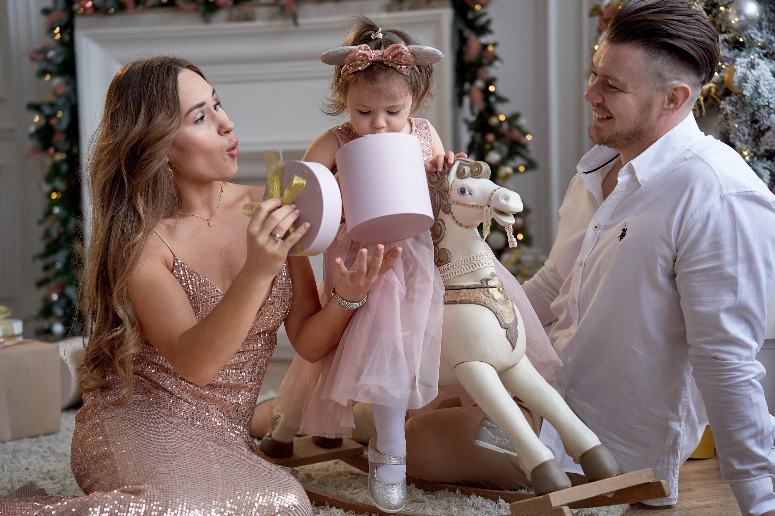 Семейная новогодняя съёмка. Мартазова Екатерина фотограф. Екатеринбург