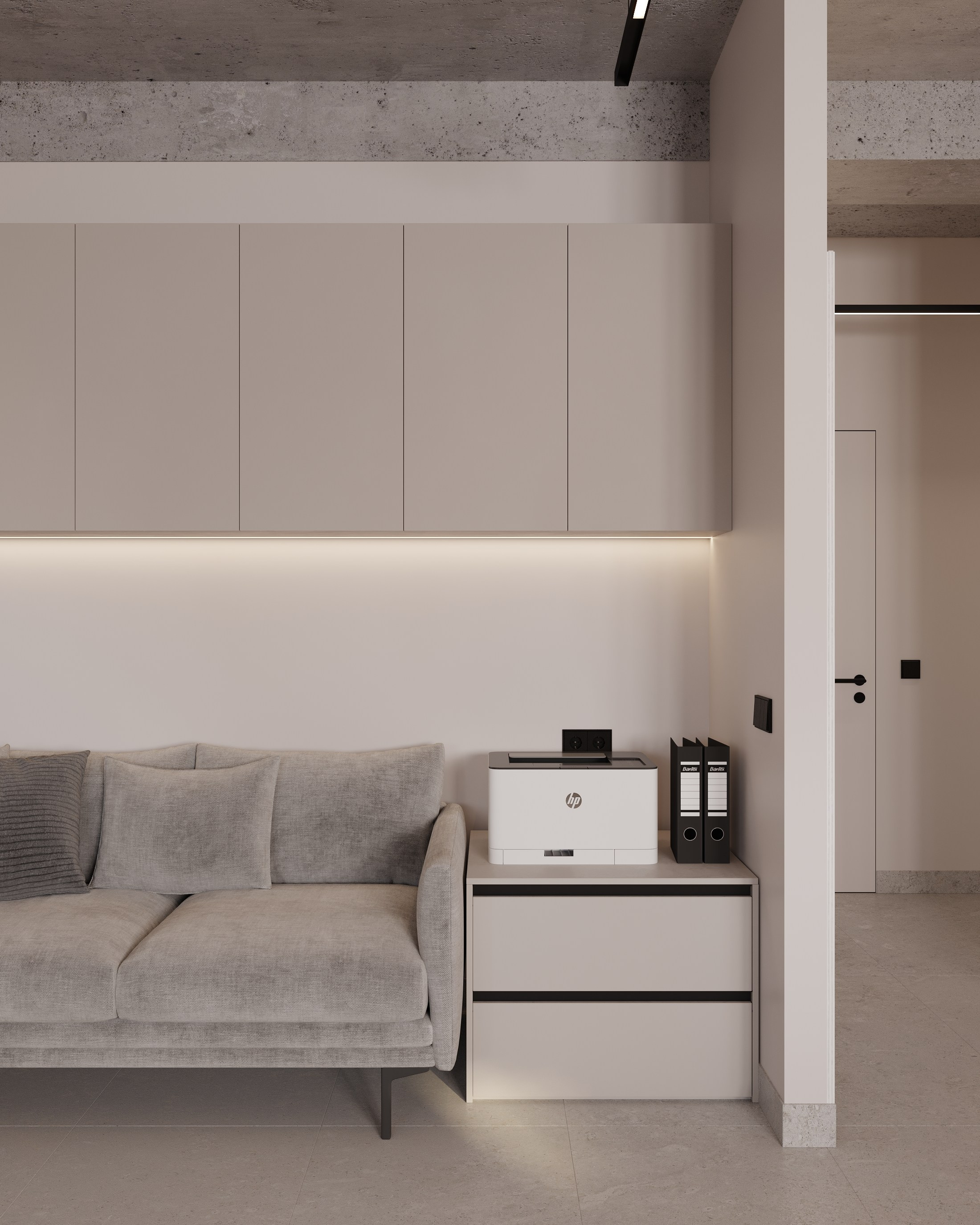 Офис компании «Мединвест». Дизайн интерьера, 3D-визуализация Владивосток