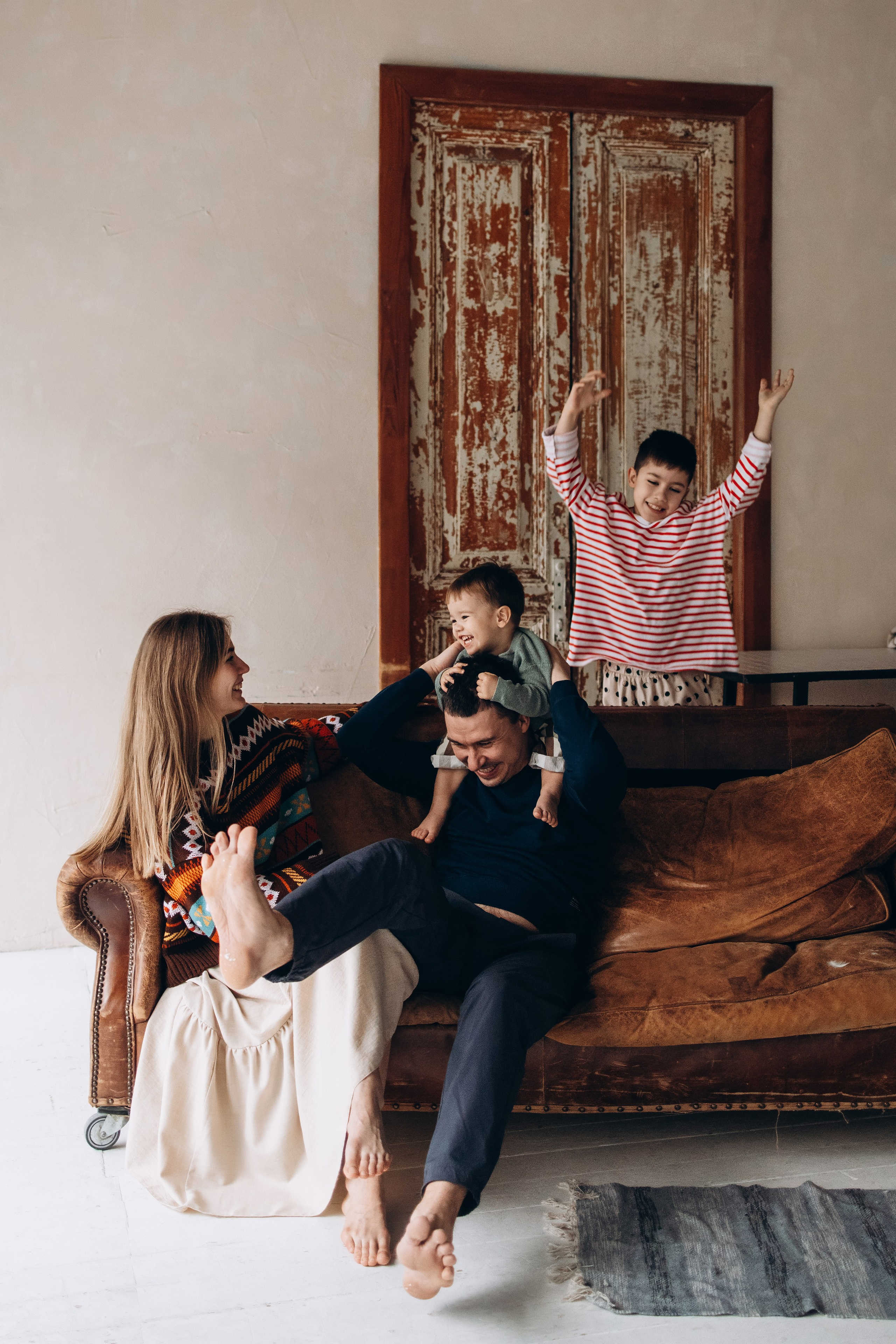 Оля, Андрей, Даня и Паша. Семейный фотограф в Москве Марина Петра