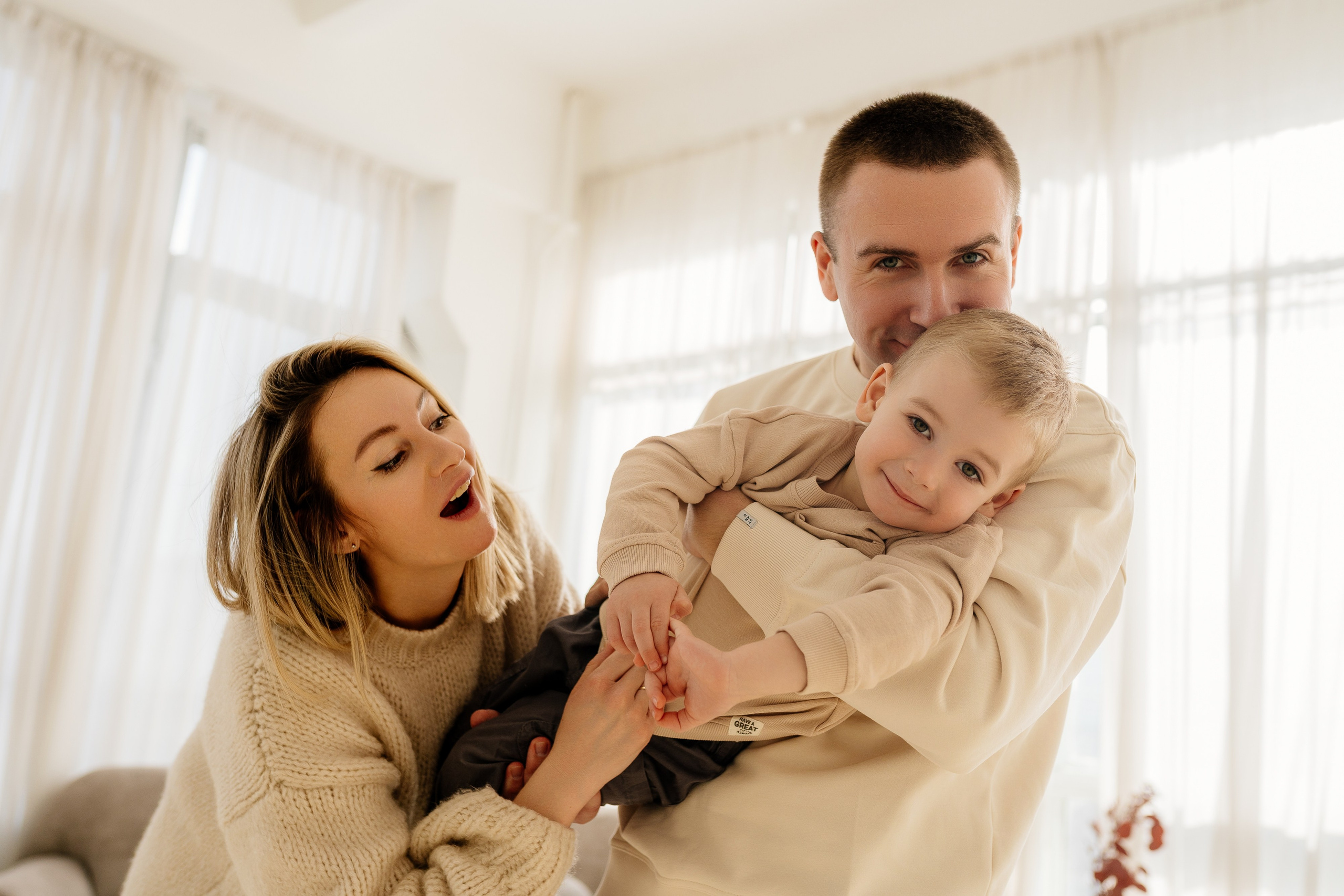 Ольга, Дмитрий и Ваня. Свадебный фотограф в Москве Анна Полушина
