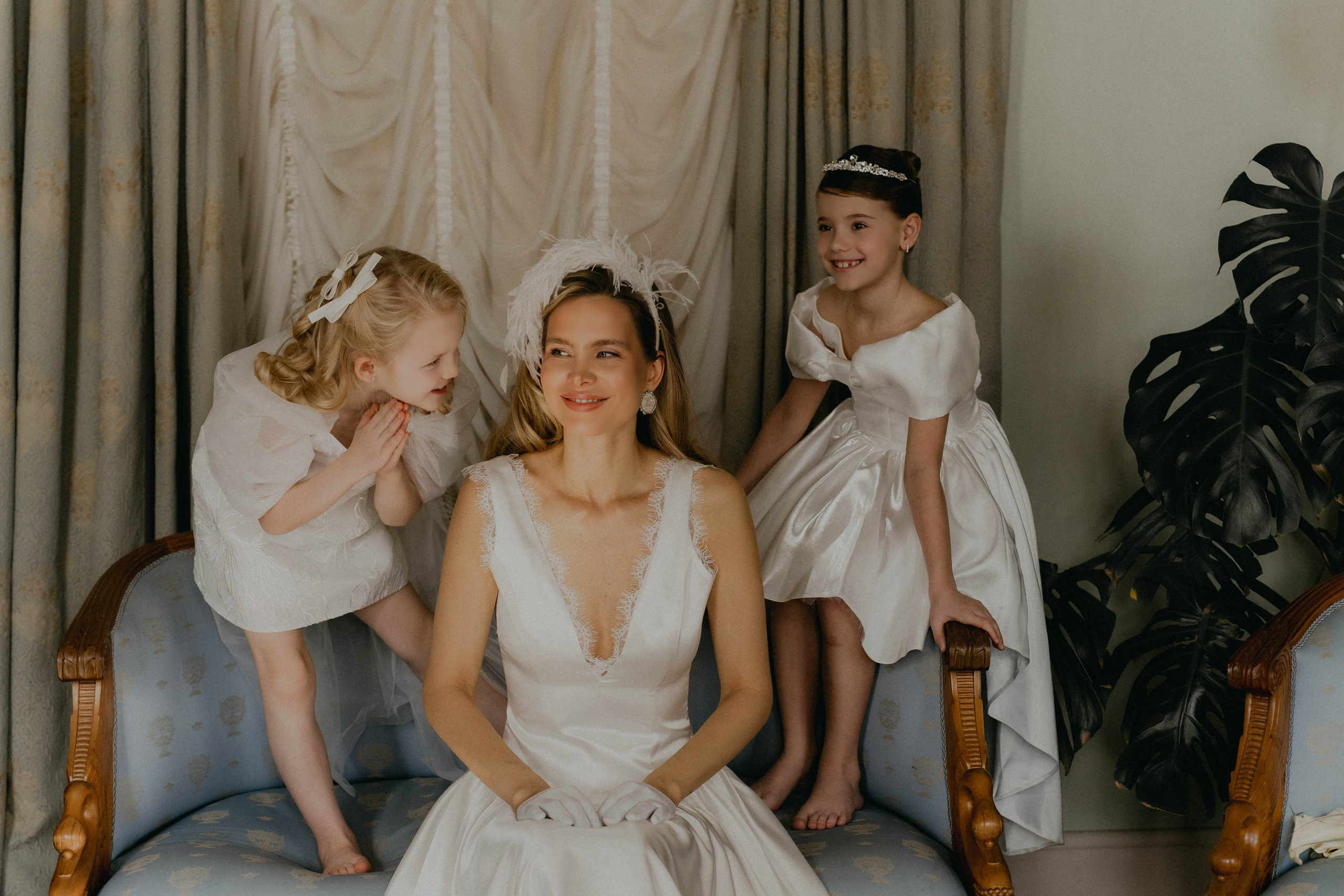 Оксана| утро с дочками. Фотограф Элина Муратова