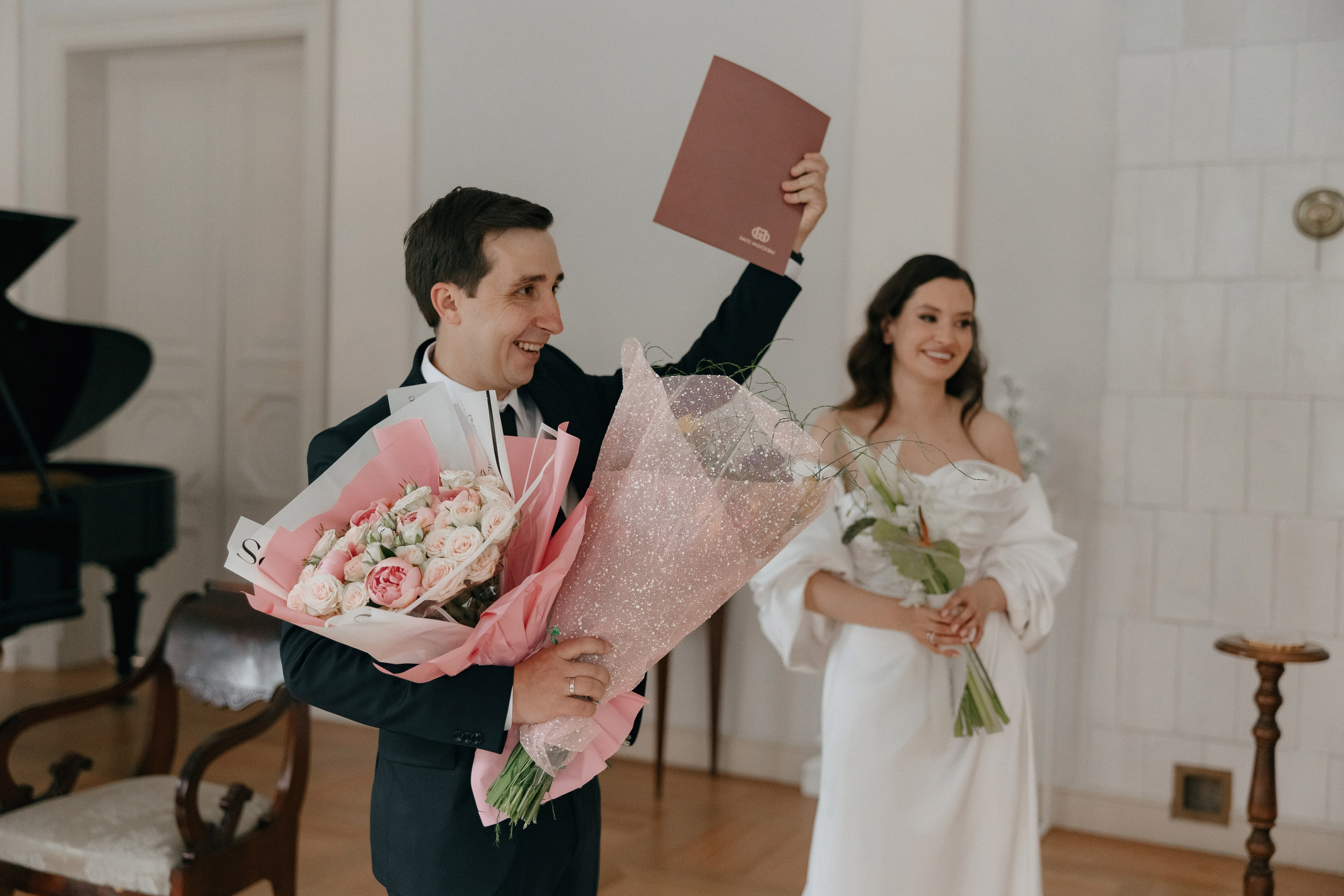 Регистрация в особняке Муравьевых-Апостолов. Свадебный фотограф Москва