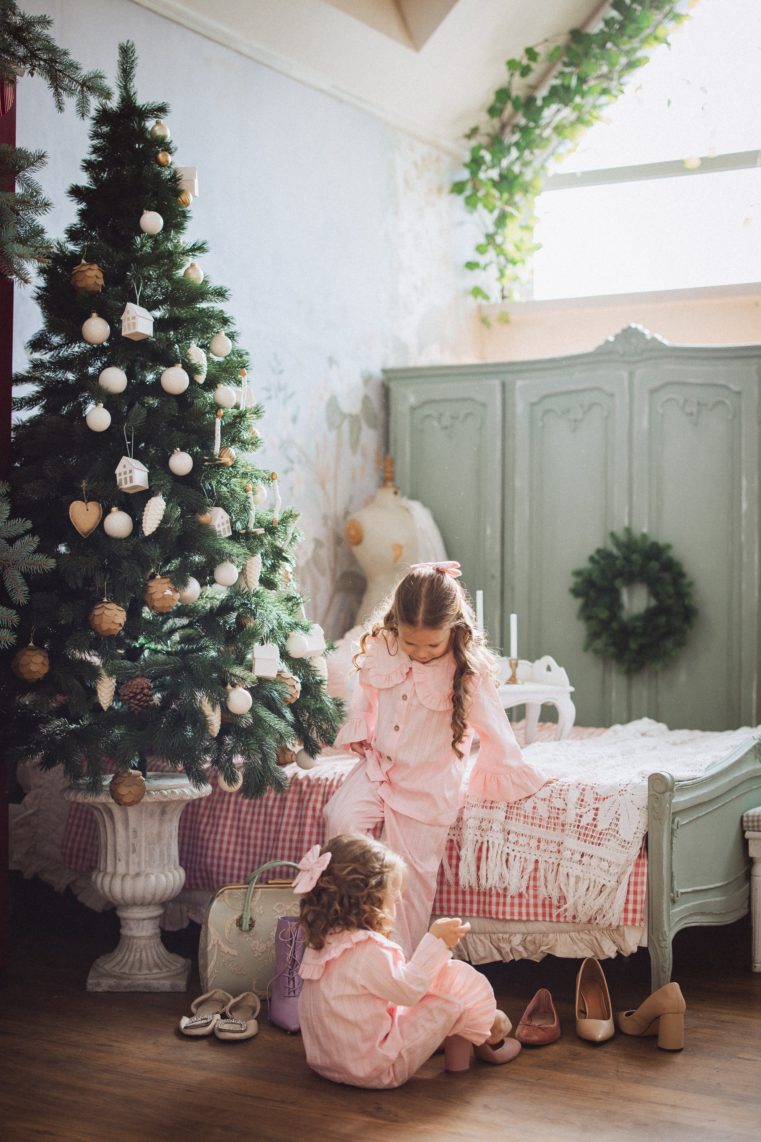 Новогодняя фотосессия в стиле Винтаж. Семейный и детский фотограф в Краснодаре Анна Трашкова