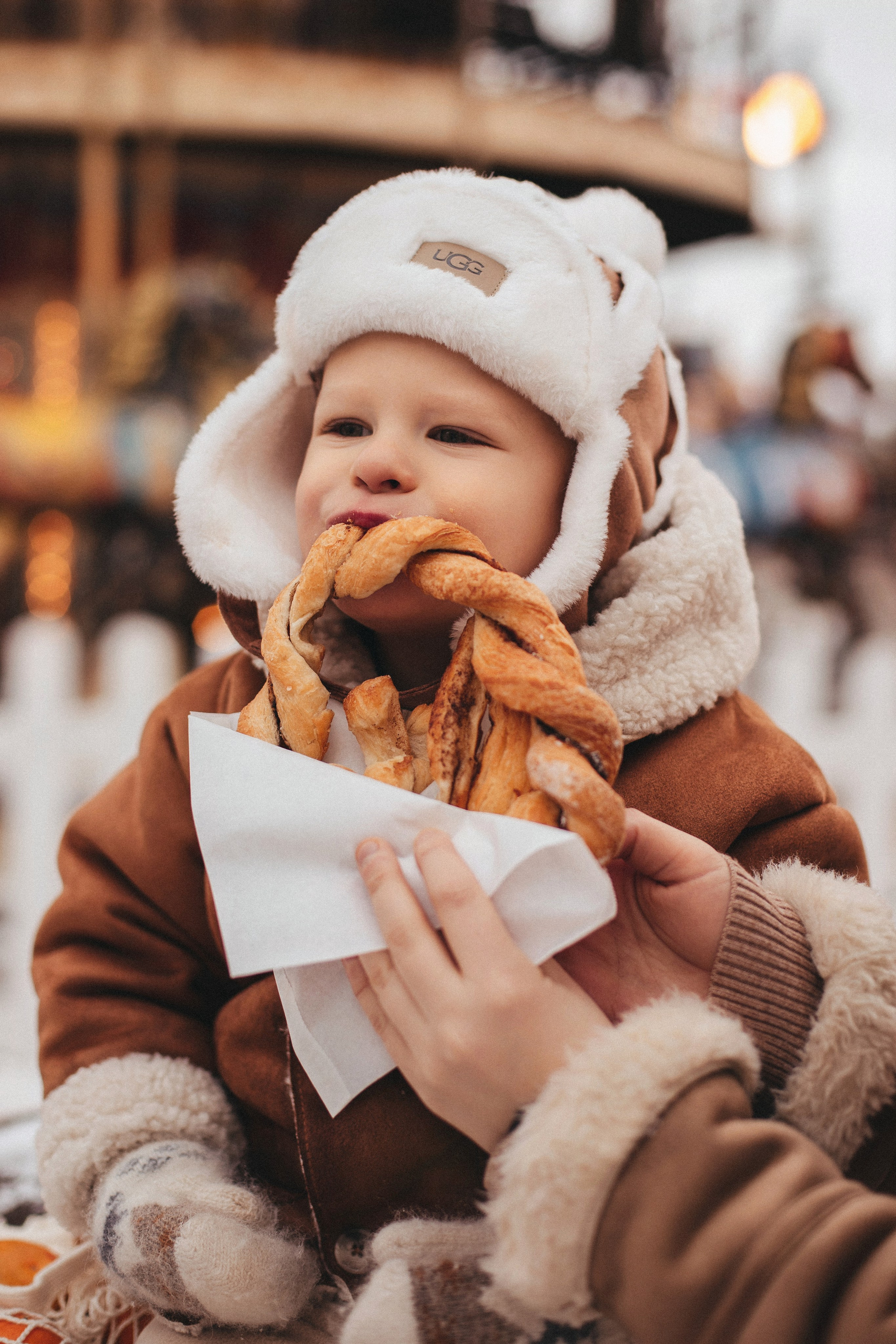 На новогодней ярмарке. Семейный фотограф в Москве