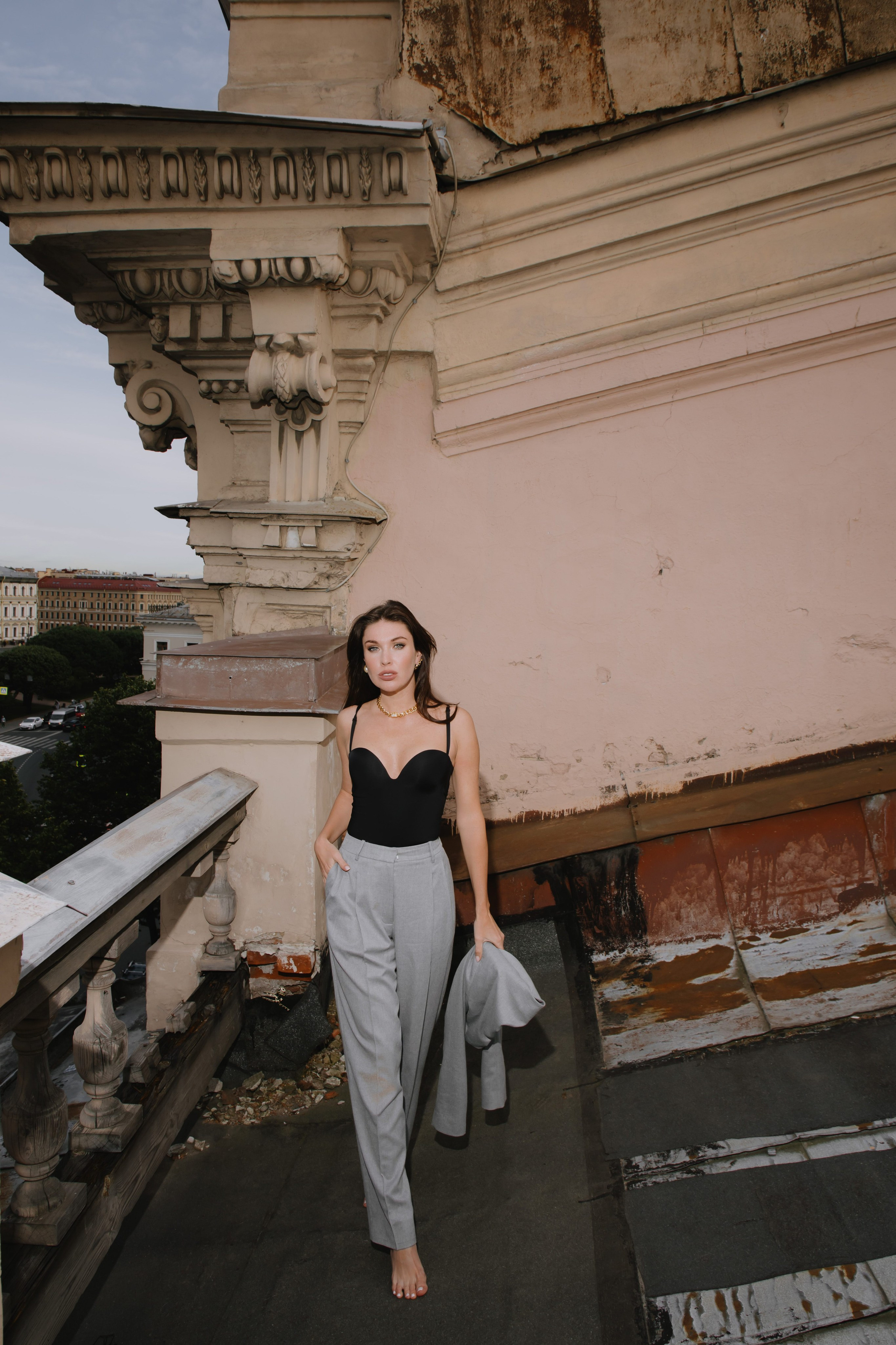 Вероника (съемка на крыше). Фотограф в Москве и Санкт-Петербурге Дарина