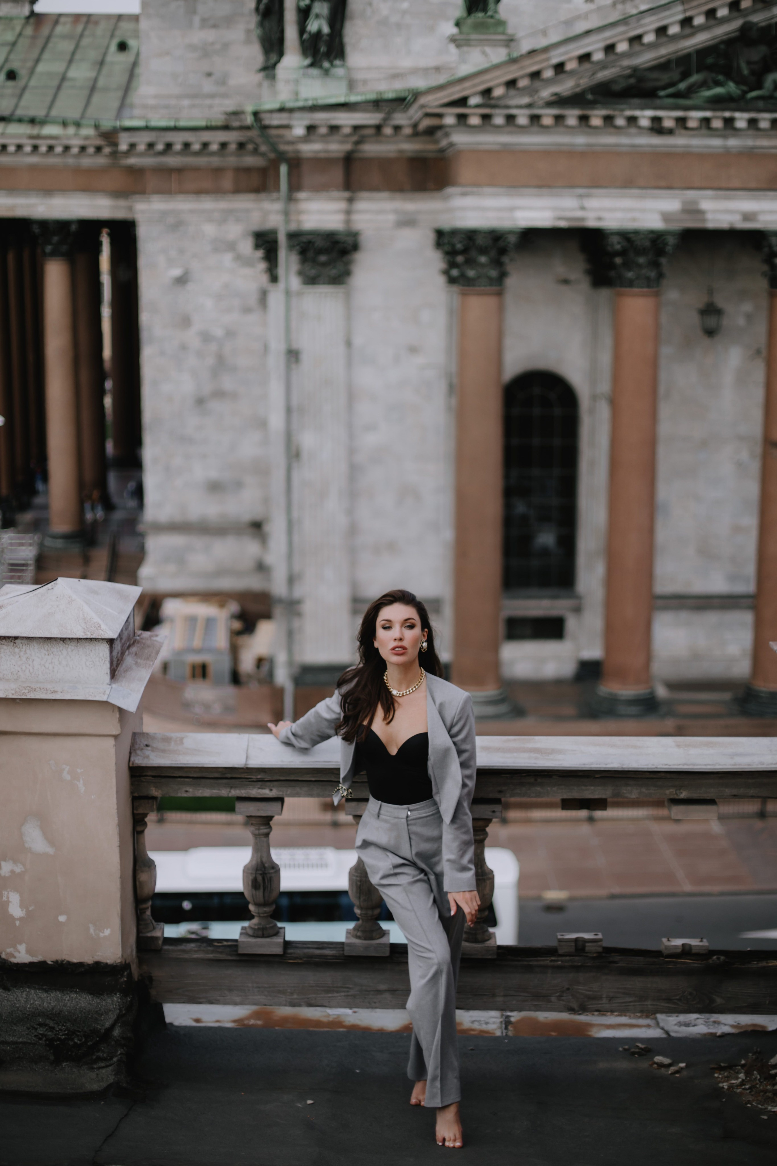 Вероника (съемка на крыше). Фотограф в Москве и Санкт-Петербурге Дарина