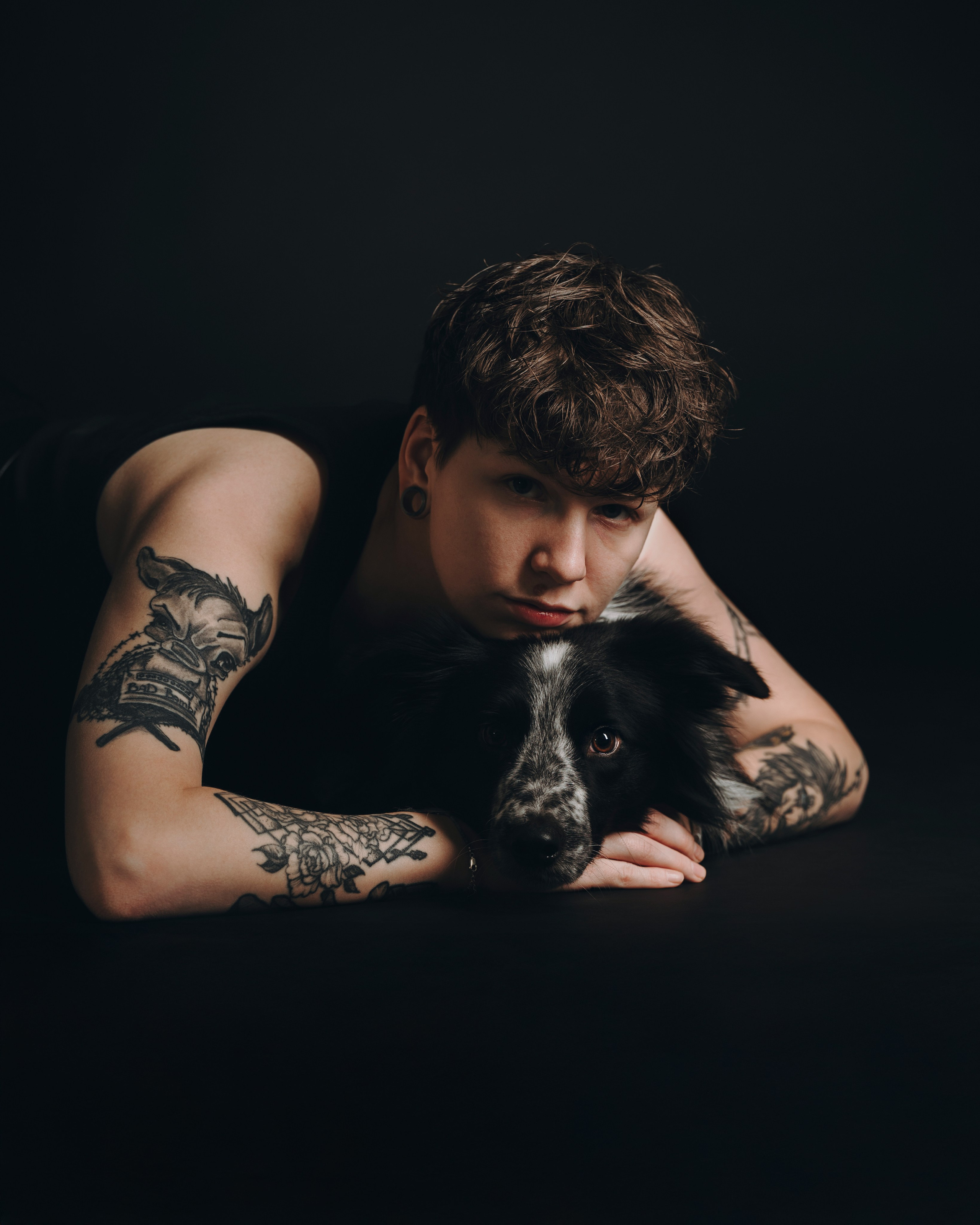 Настя, Рэги и Зена. Семейный фотограф анималист Ананьева Мария — Москва