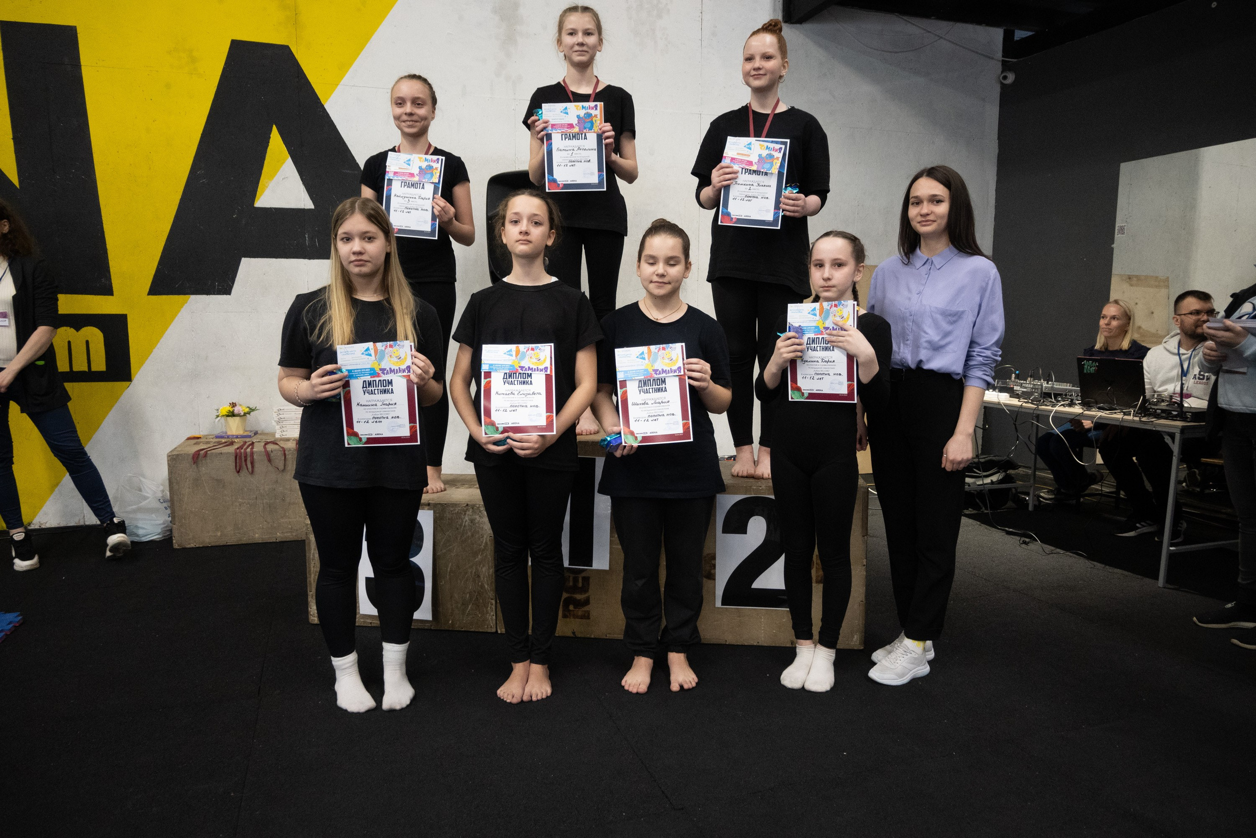 Внутриклубные соревнования по воздушной гимнастике 02.04.23