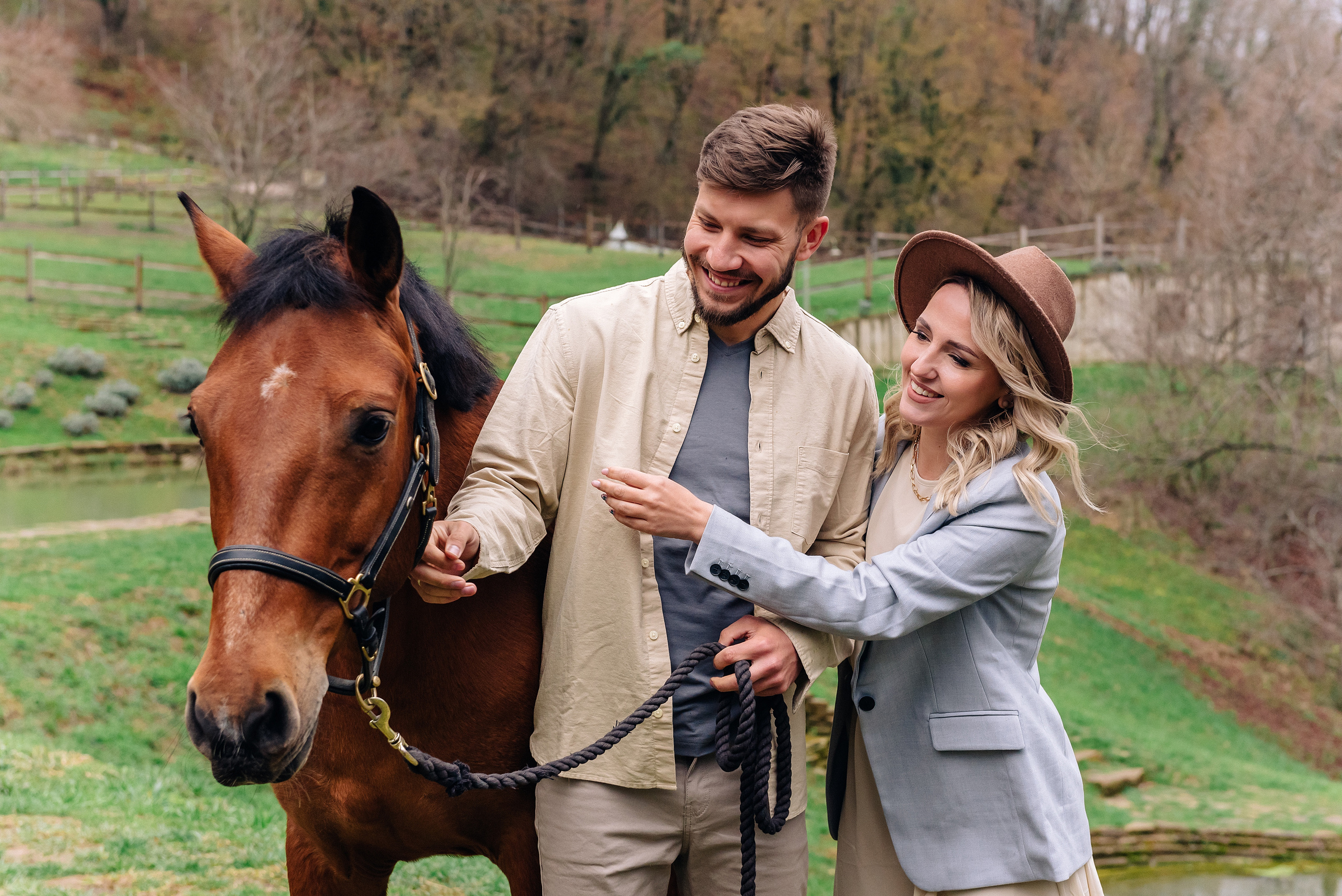 Фотосессия на природе Анны и Артёма. Портретный фотограф Москва Светлана Кашура