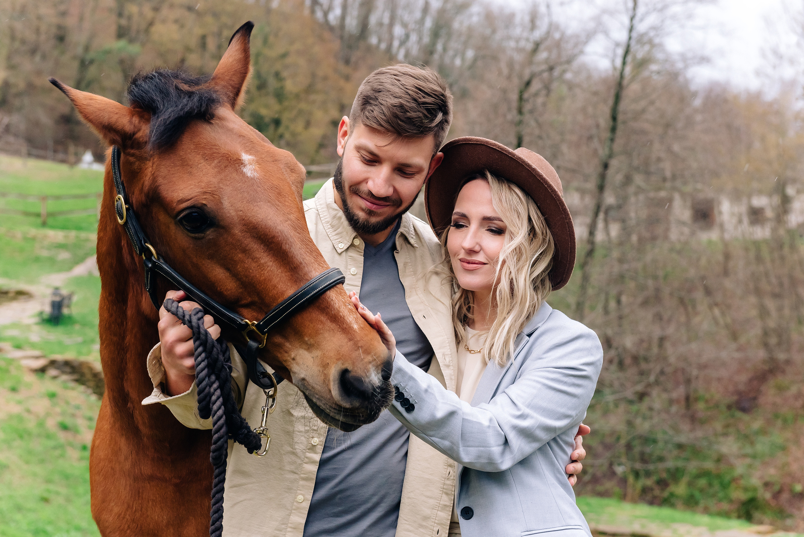 Фотосессия на природе Анны и Артёма. Портретный фотограф Москва Светлана Кашура