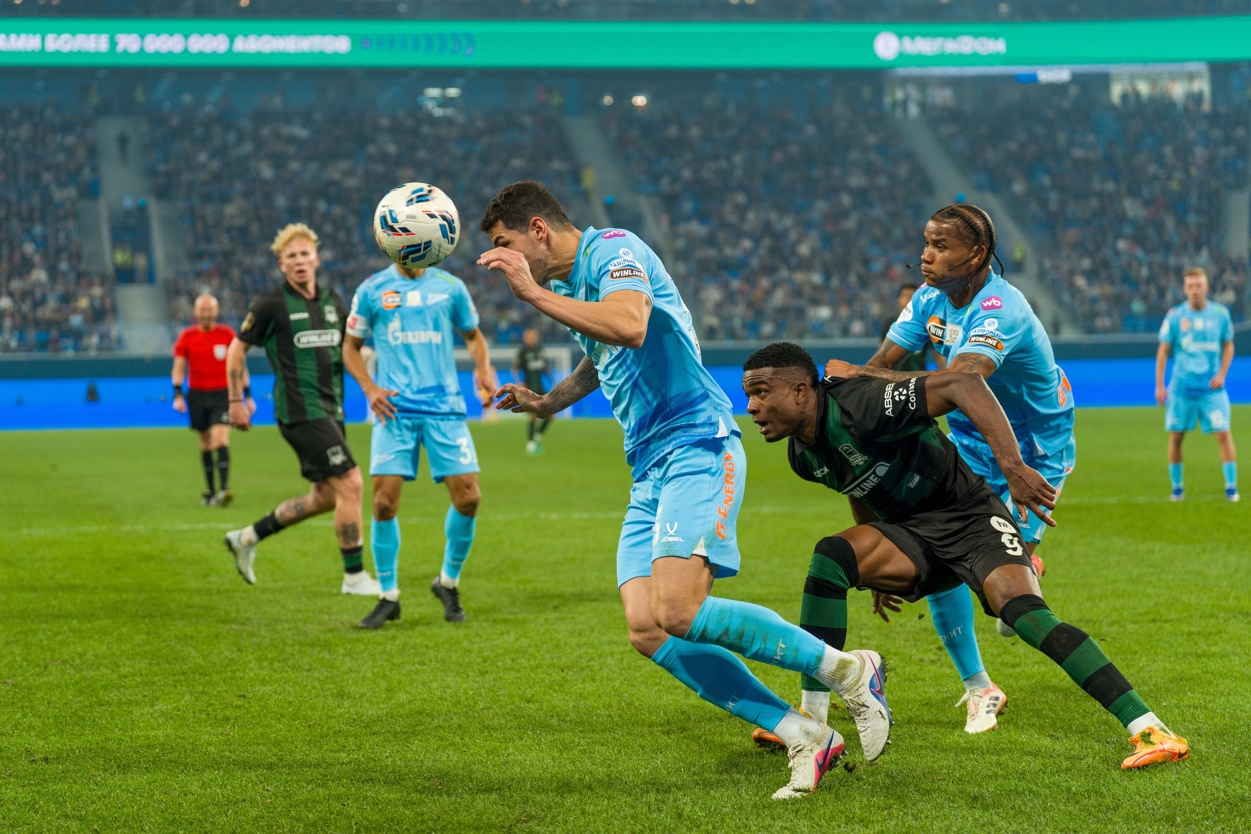 Zenit vs Krasnodar 1–1 | RPL Round 24 Match Photography at Gazprom Arena — Anton Hauff, Saint Petersburg. Sports Photographer in Saint Petersburg | Anton Hauff