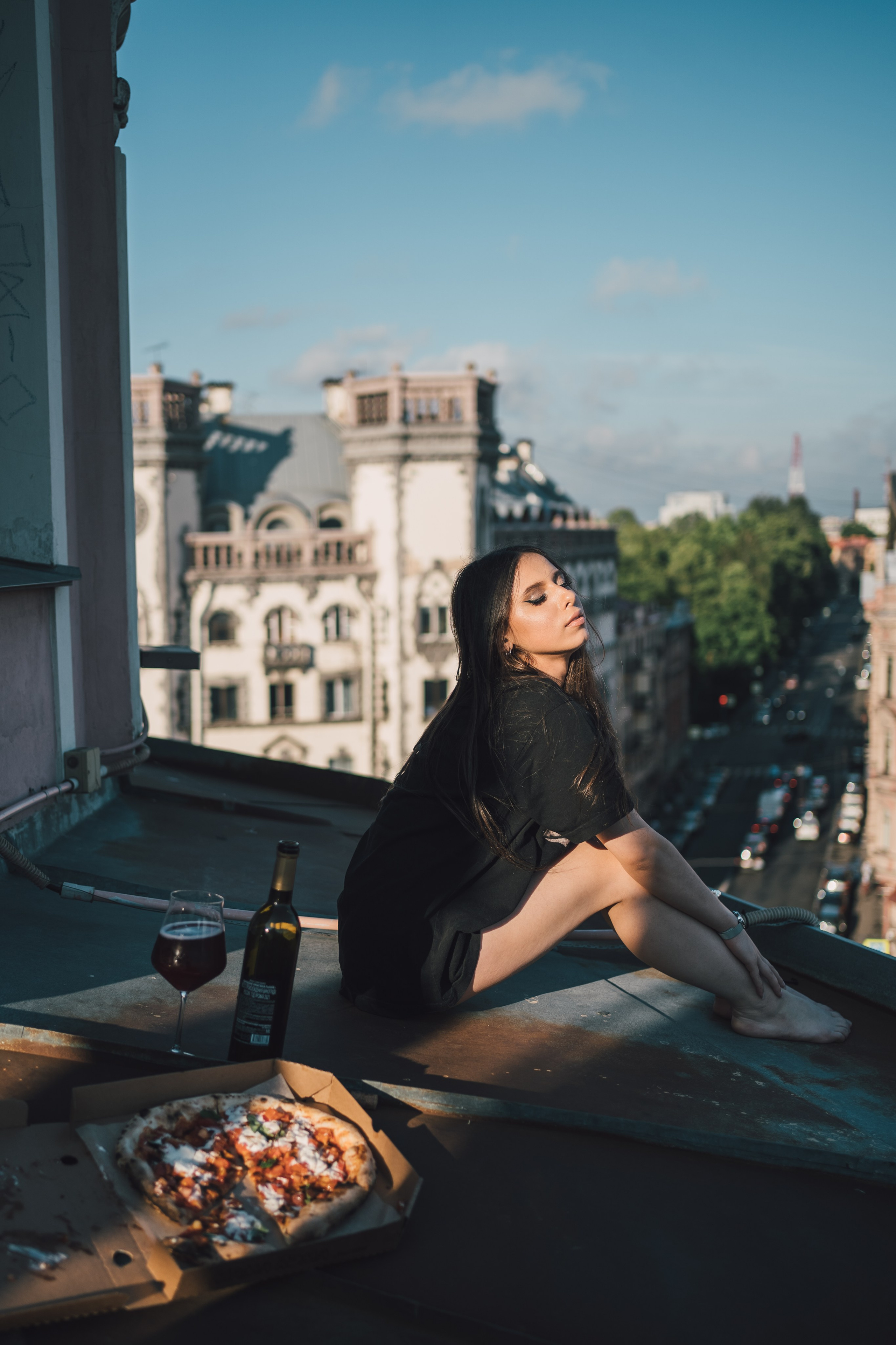 На крыше. Репортажный фотограф в Санкт-Петербурге. Фотограф на мероприятие в СПБ