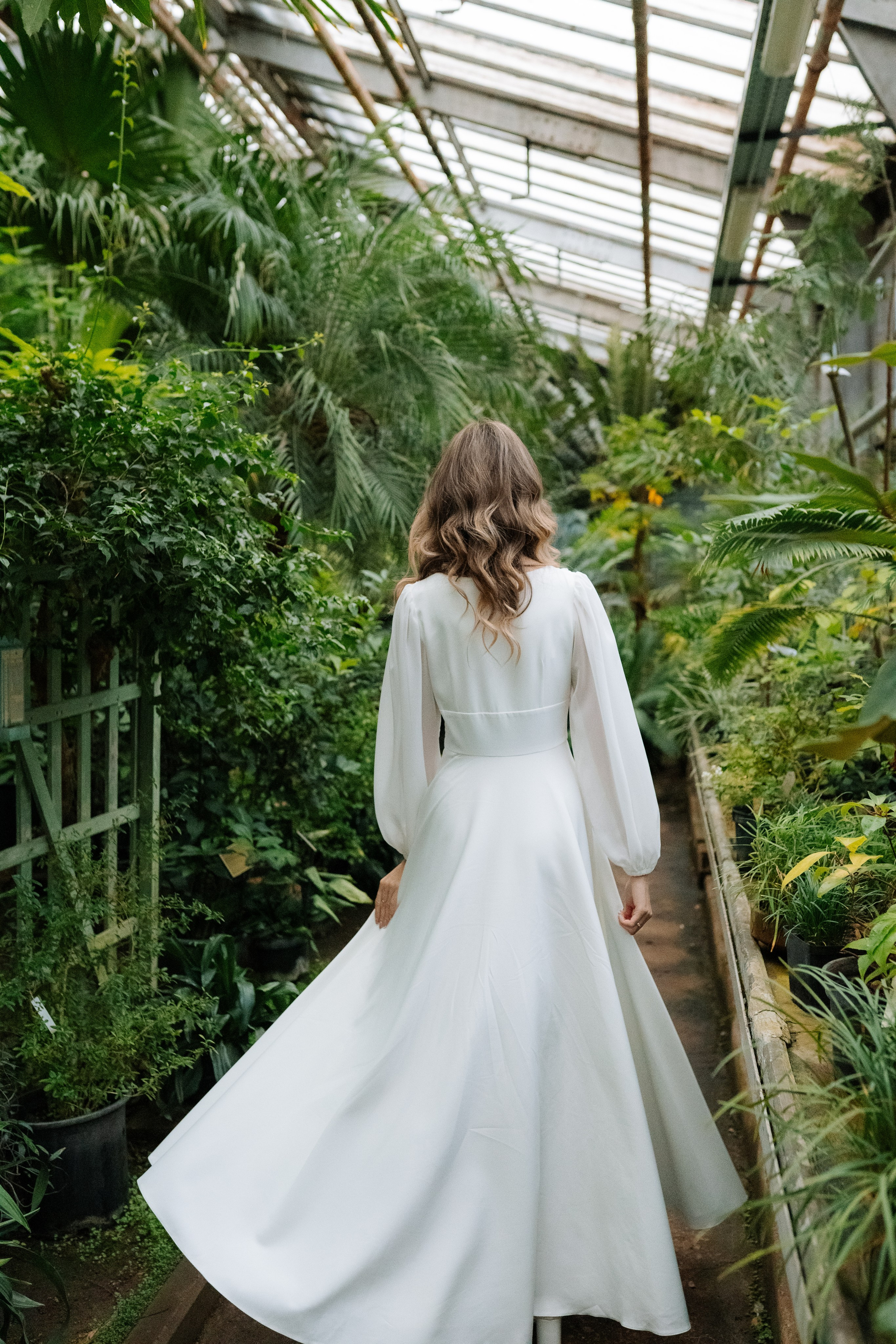 Свадебная фотосессия в оранжерее, Москва. Свадебный фотограф в Москве Анна Полушина