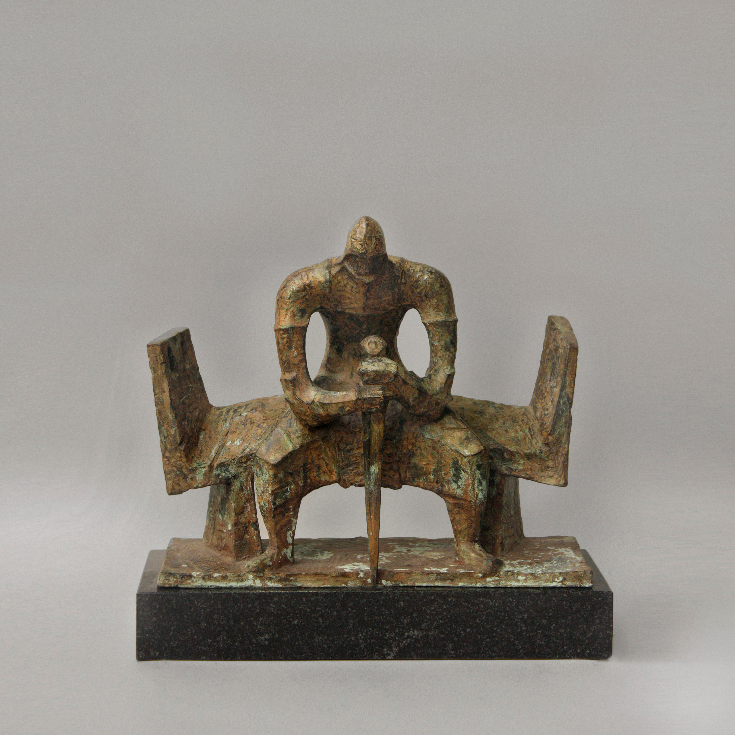 "Гедымин" Бронза, гранит, H: 28 cm 