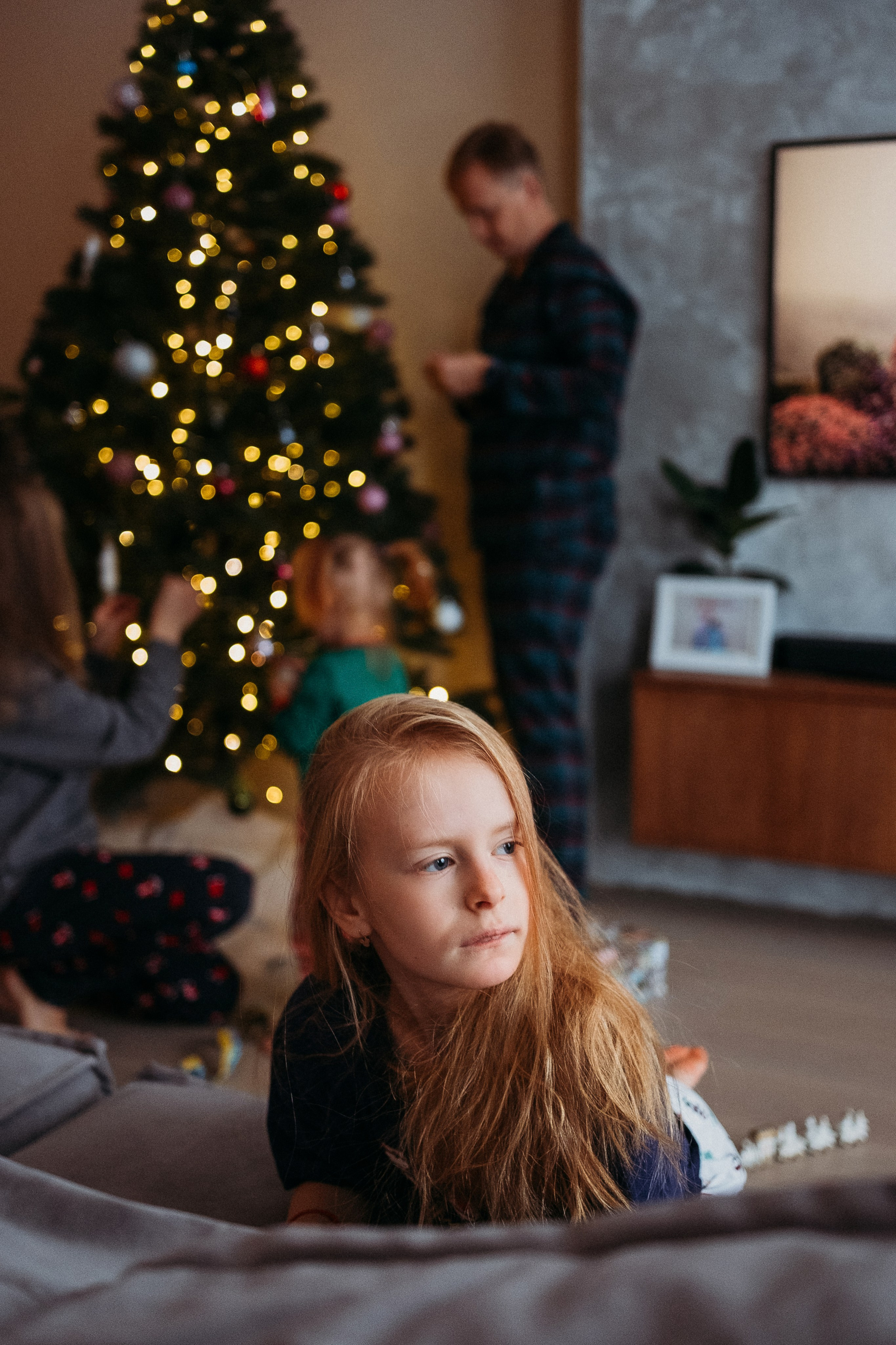 Новогодняя домашняя фотосессия. Семейный и детский фотограф в Санкт-Петербурге