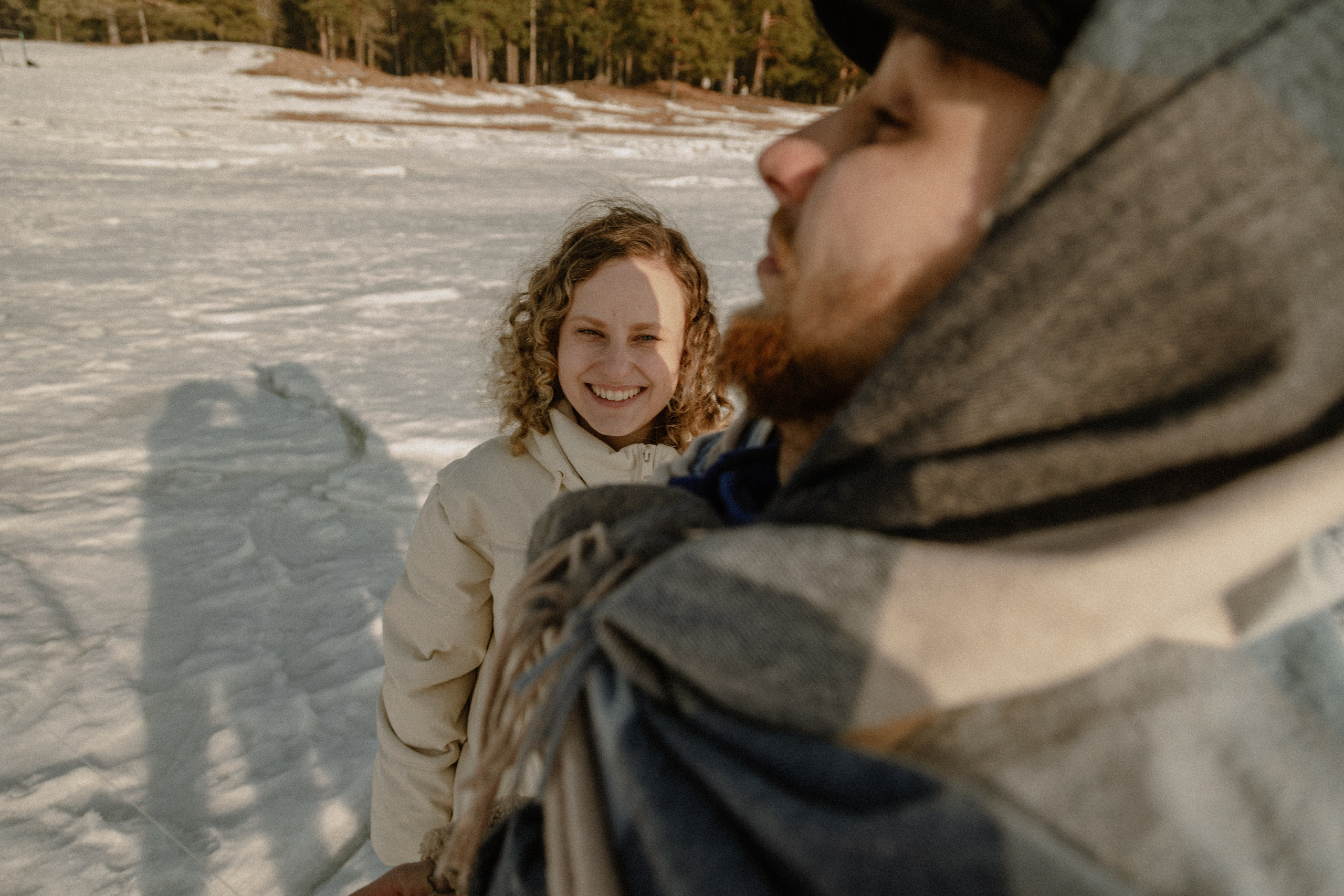 Зимняя фотосъемка пары: Андрея и Ани в Санкт-Петербурге