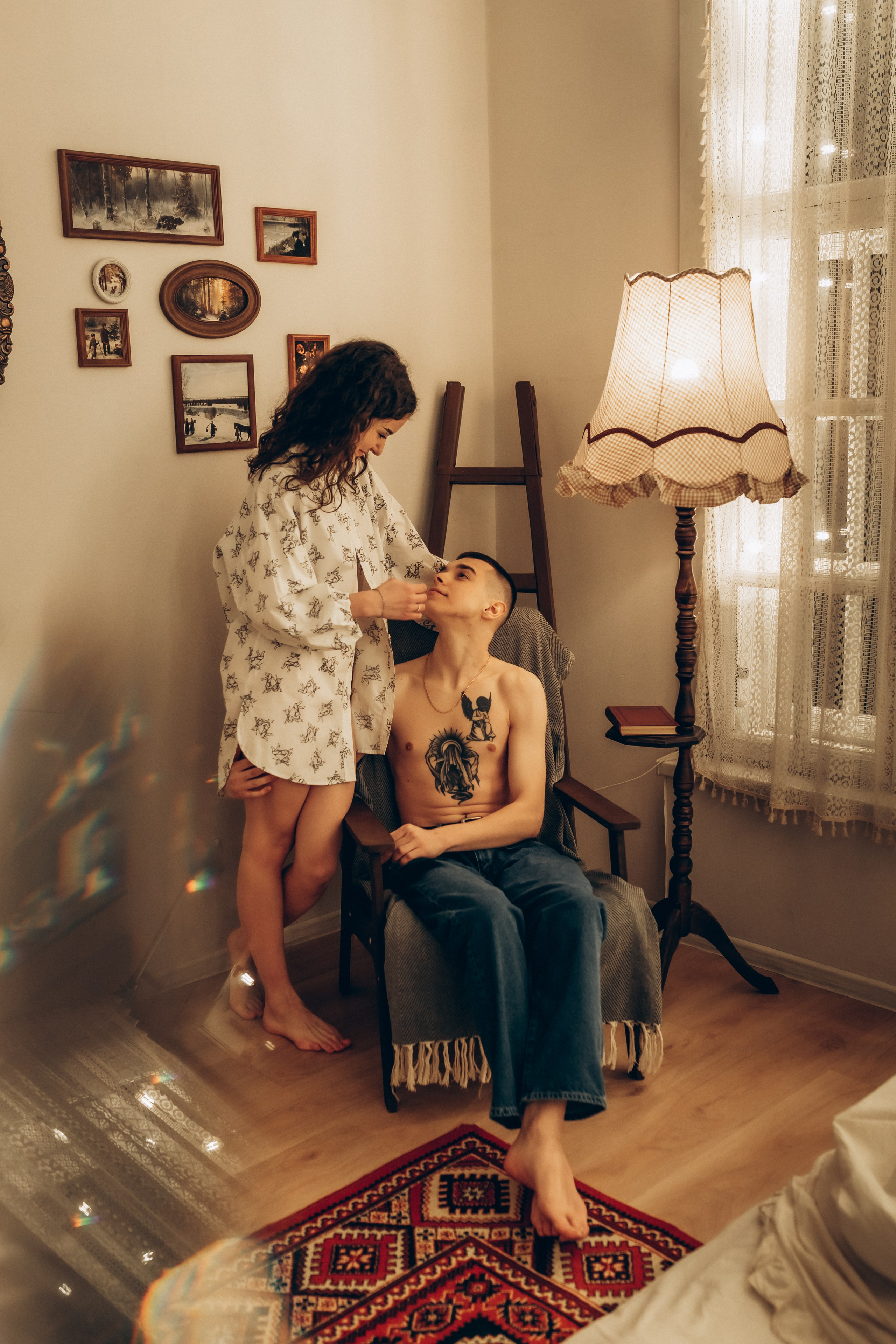 LoveStory Никита и Лиза в студии. Фотограф Санкт-Петербург Князева Елизавета