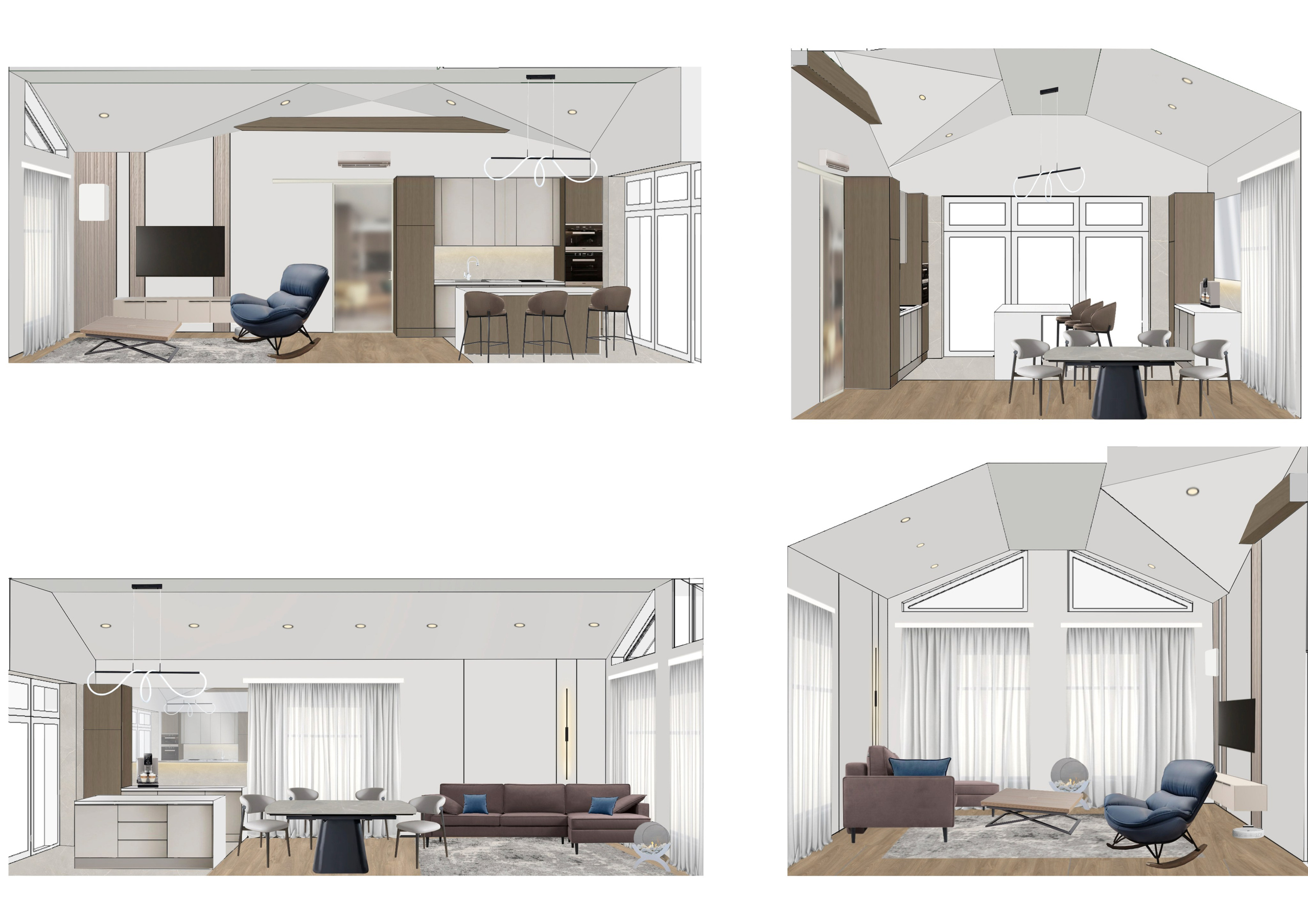 ЧАСТНЫЙ ДОМ СНТ «ЗЕЛЁНЫЙ ОСТРОВ». Студия дизайна интерьеров FORMA