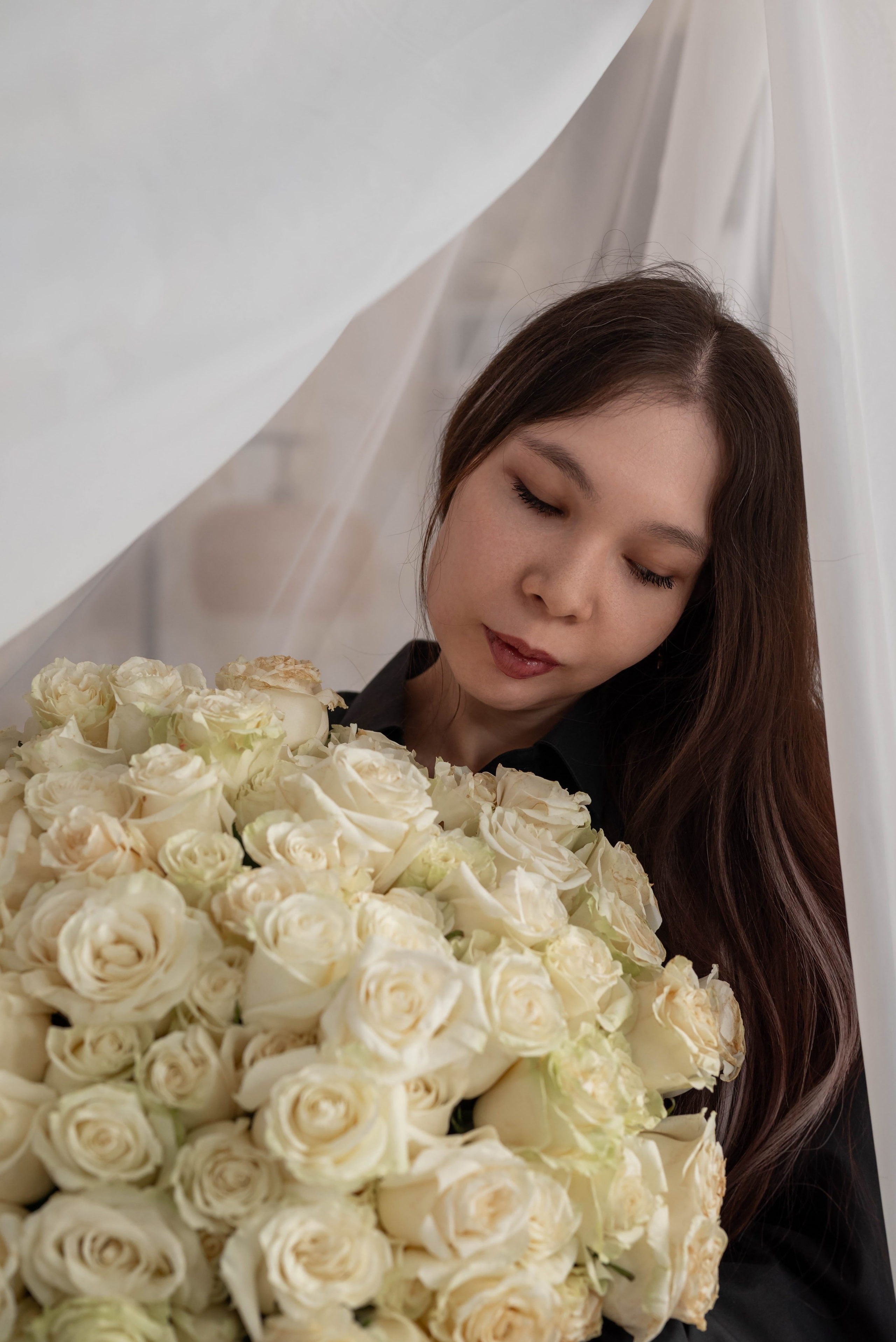 Фотопроект 101 белая роза 2026 год. Фотограф в городе Салават