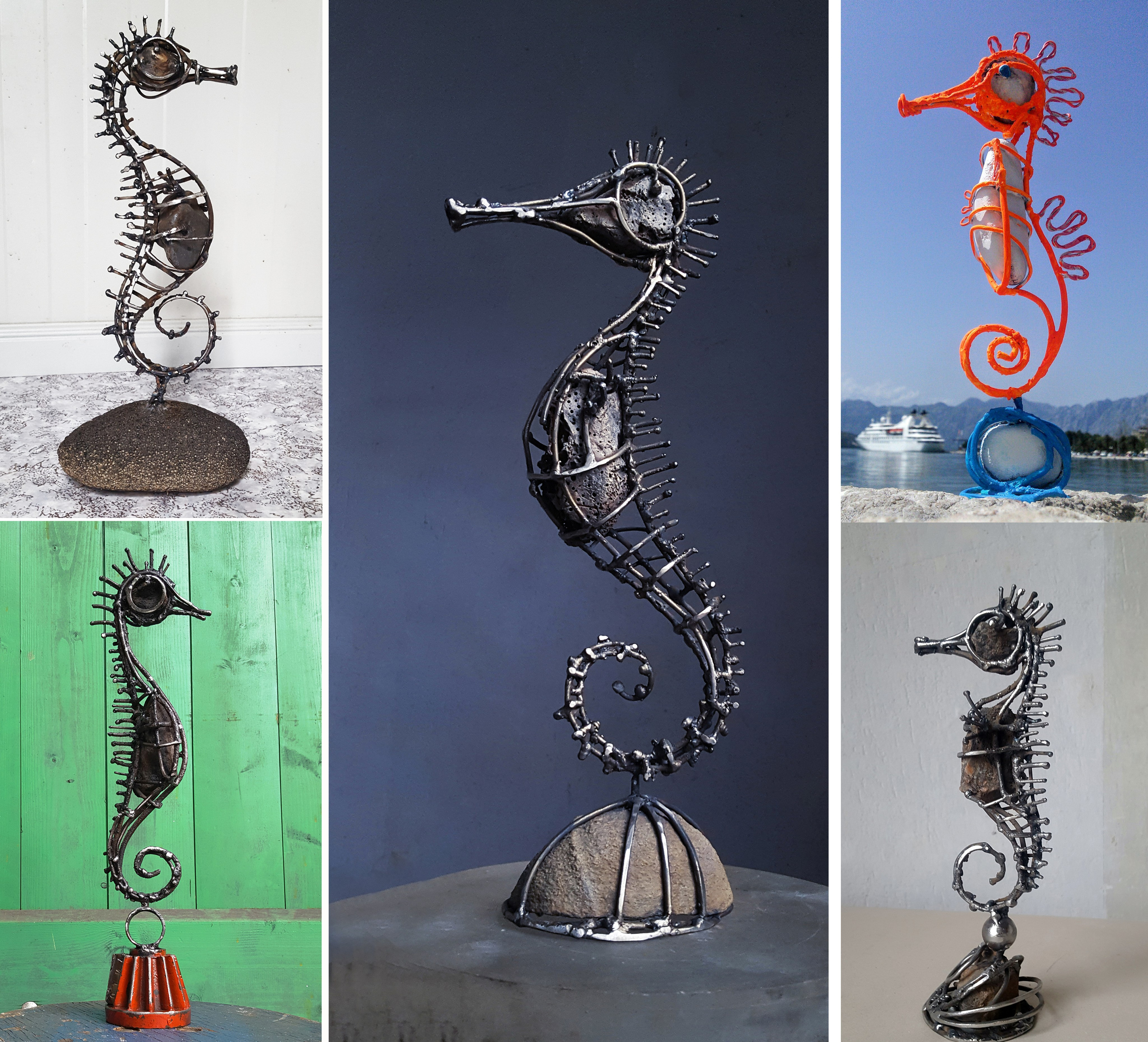 Морской конёк/Испания/Канарские о-ва/ Фуэртевентура/2017. Художник — скульптор Антонина Фатхуллина