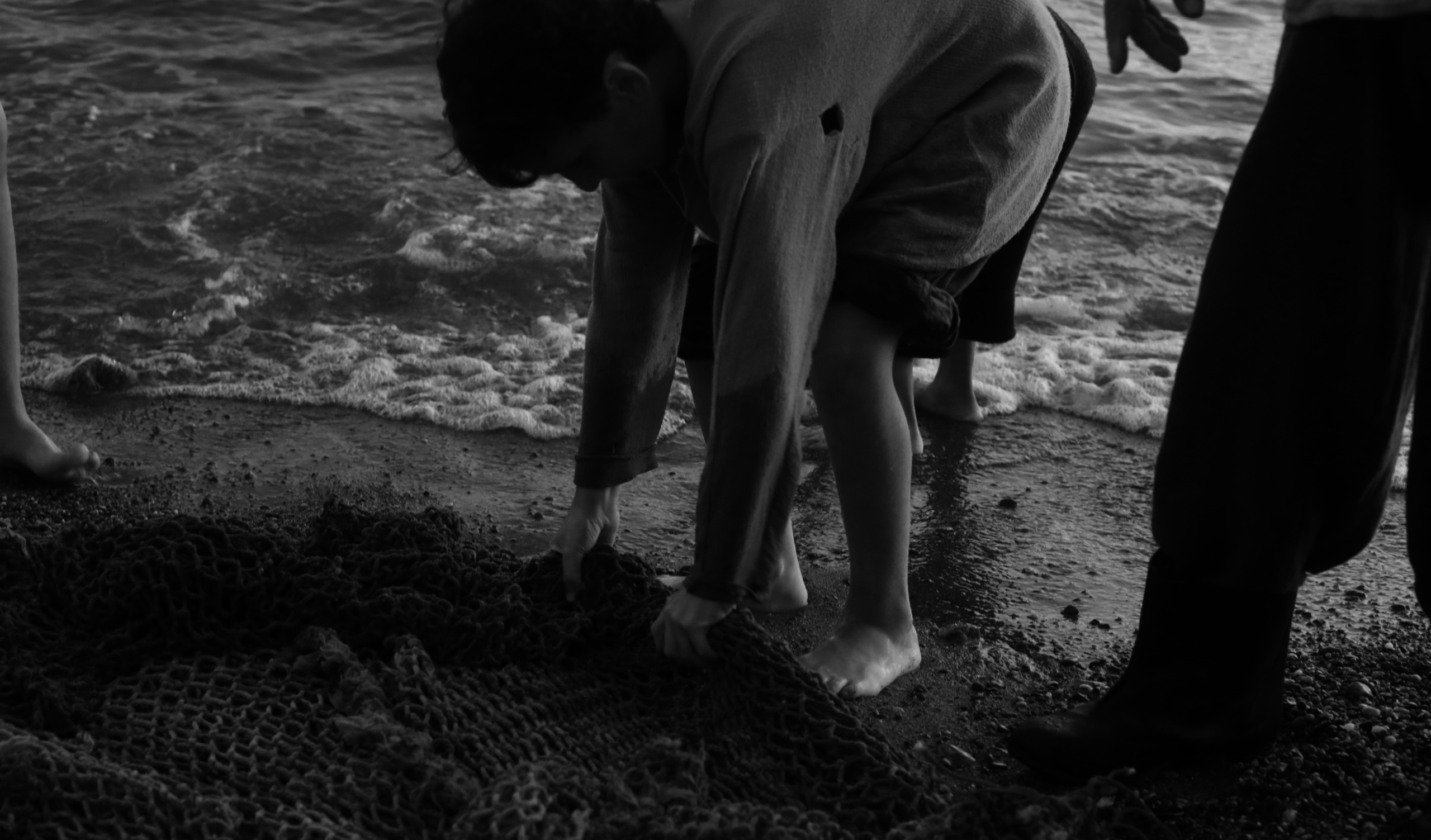 Кинематографическая съемка. Старик и дети. Ekaterina Beridze