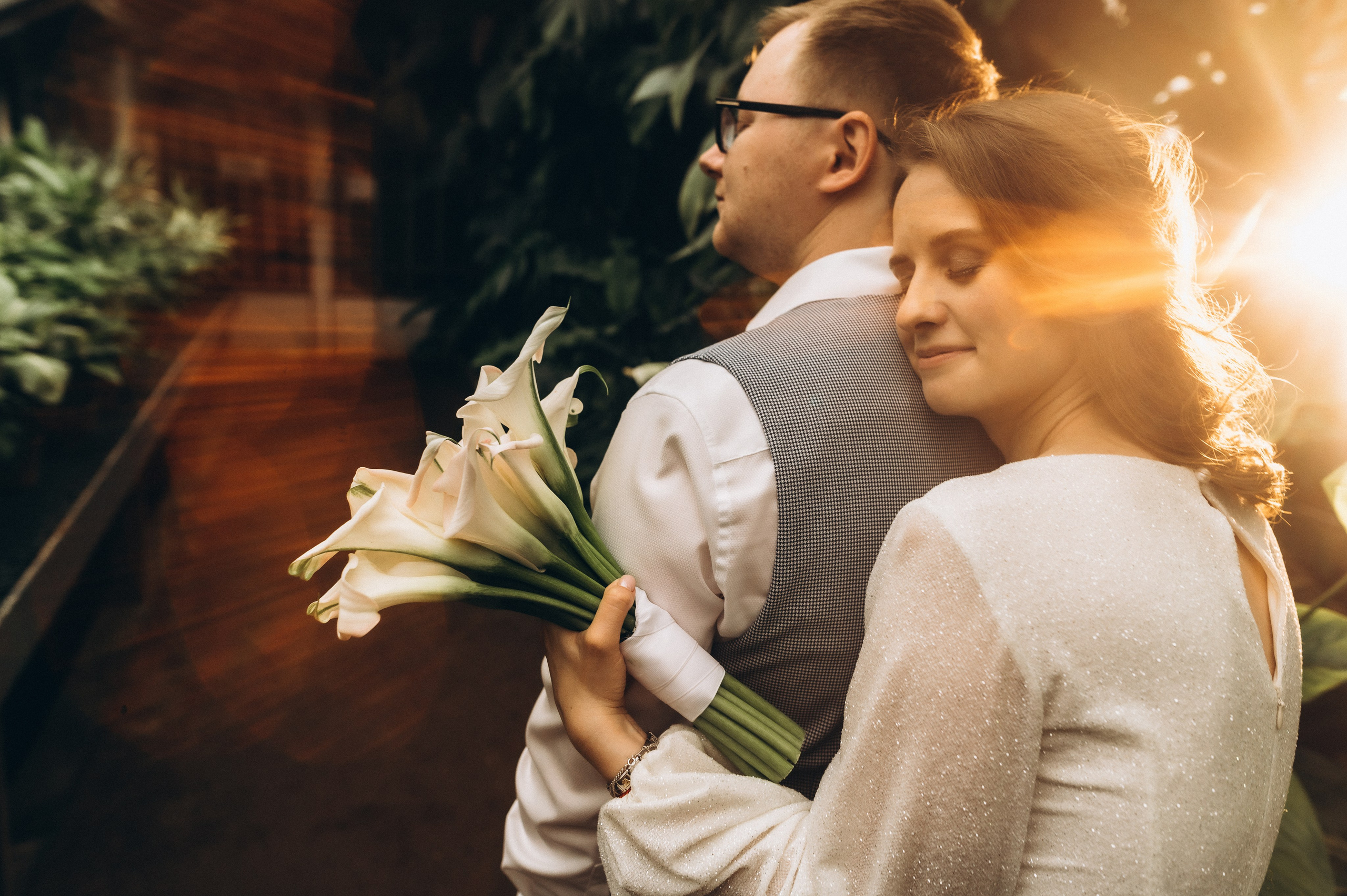 Загс+Оранжерея (камерная свадьба). Фотограф ПИТЕР СПБ Надежда Баранова