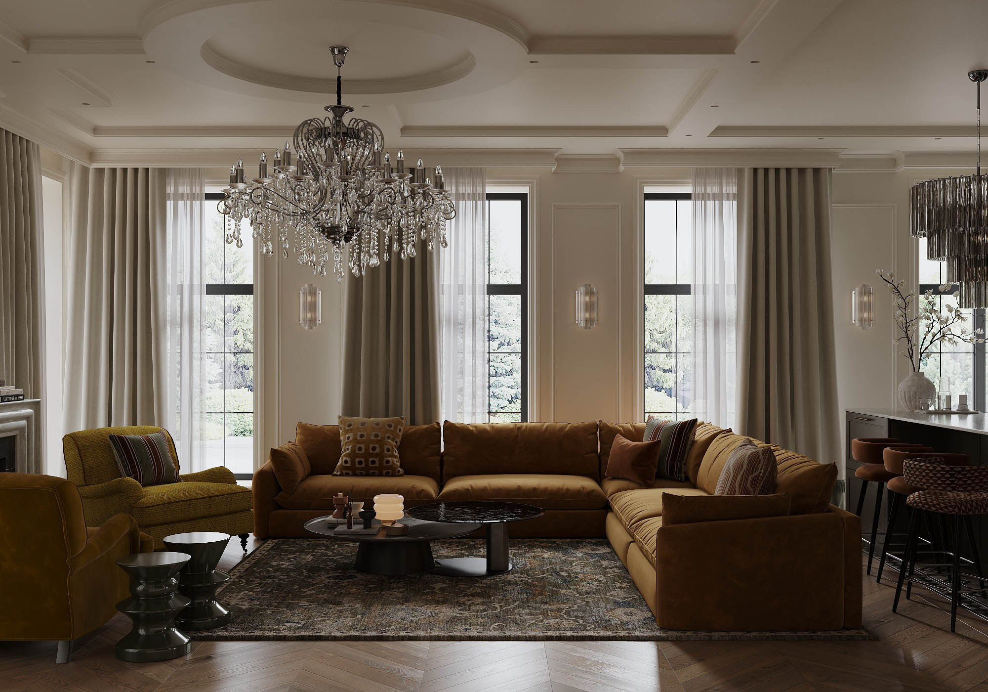 RODNIKOVAYA 2025. 3д визуализация интерьера и экстерьера