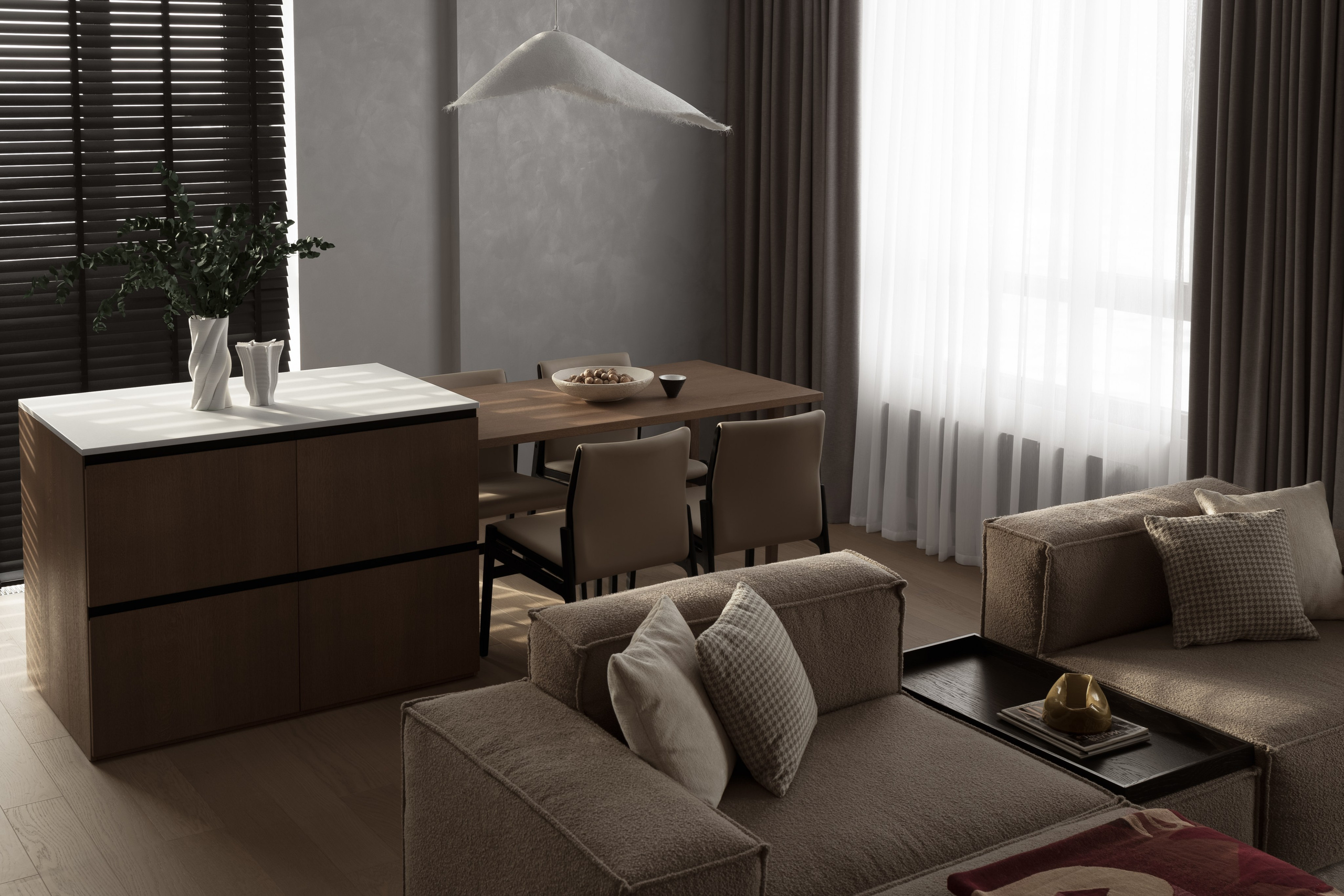 Профессиональная интерьерная фотосъёмка дизайн-проекта интерьера. Роман Якунин — интерьерный фотограф в Алматы