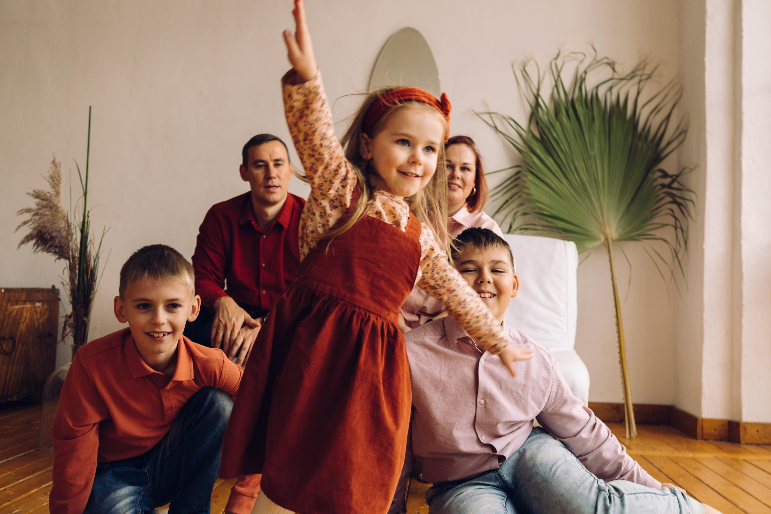 Семейная в студии. Детский семейный фотограф в Москве Светлана Микадзе