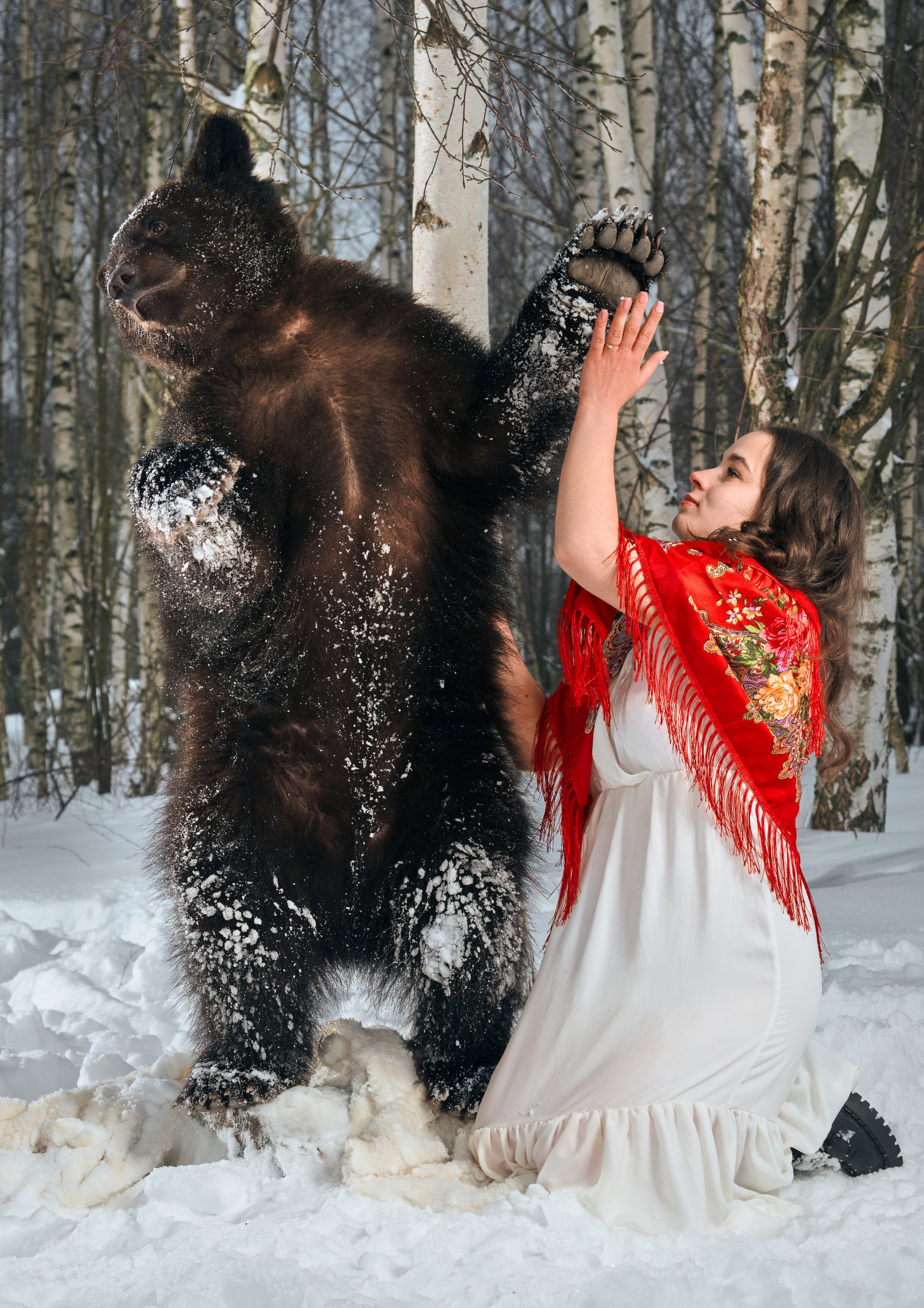 Фотосессия с медведем. Фотограф в Москве — Галунина Кристина