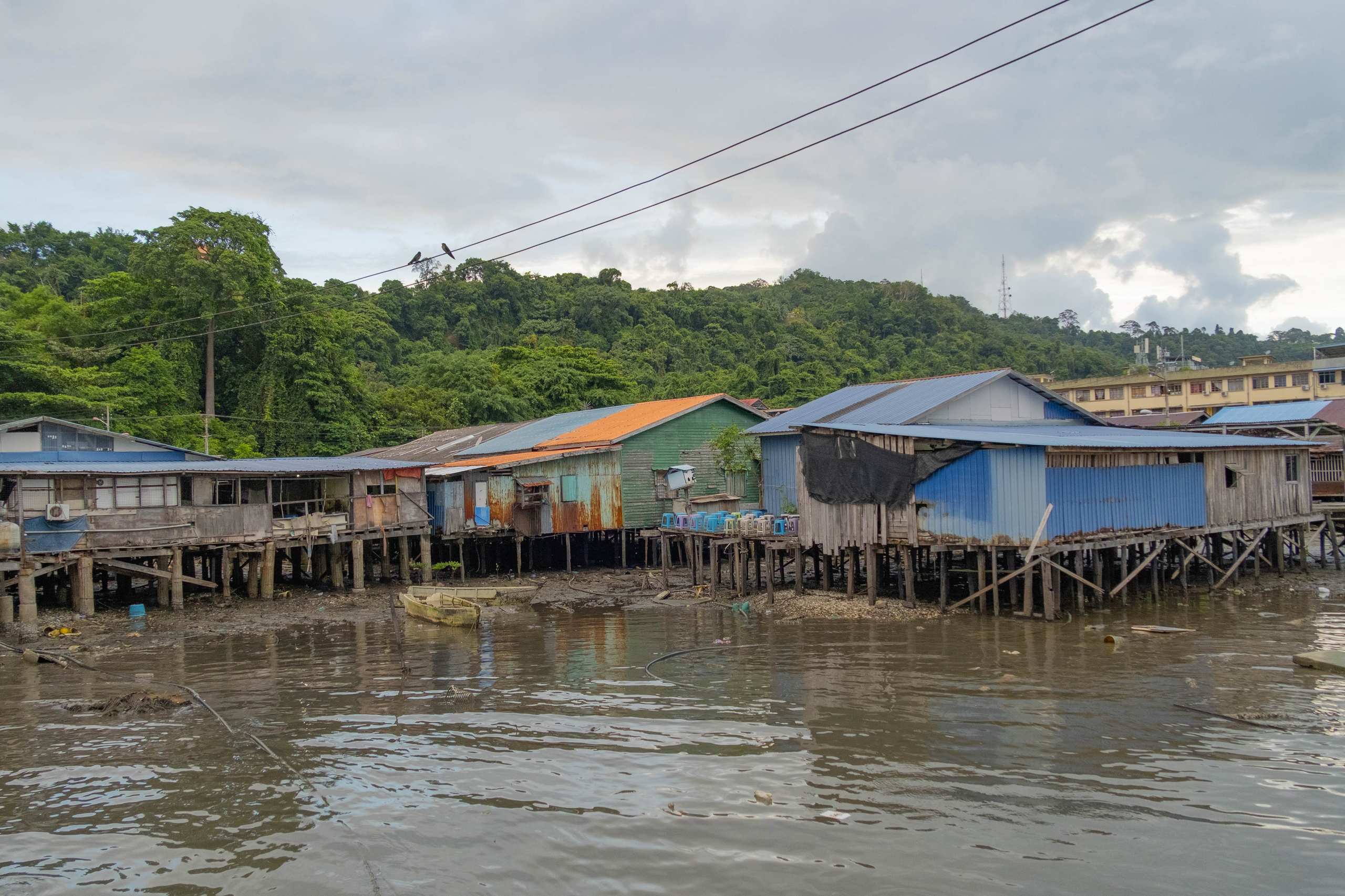 Остров Борнео, город Сандакан. Рыбацкая деревня и дорога к ней. Фотографии из путешествий