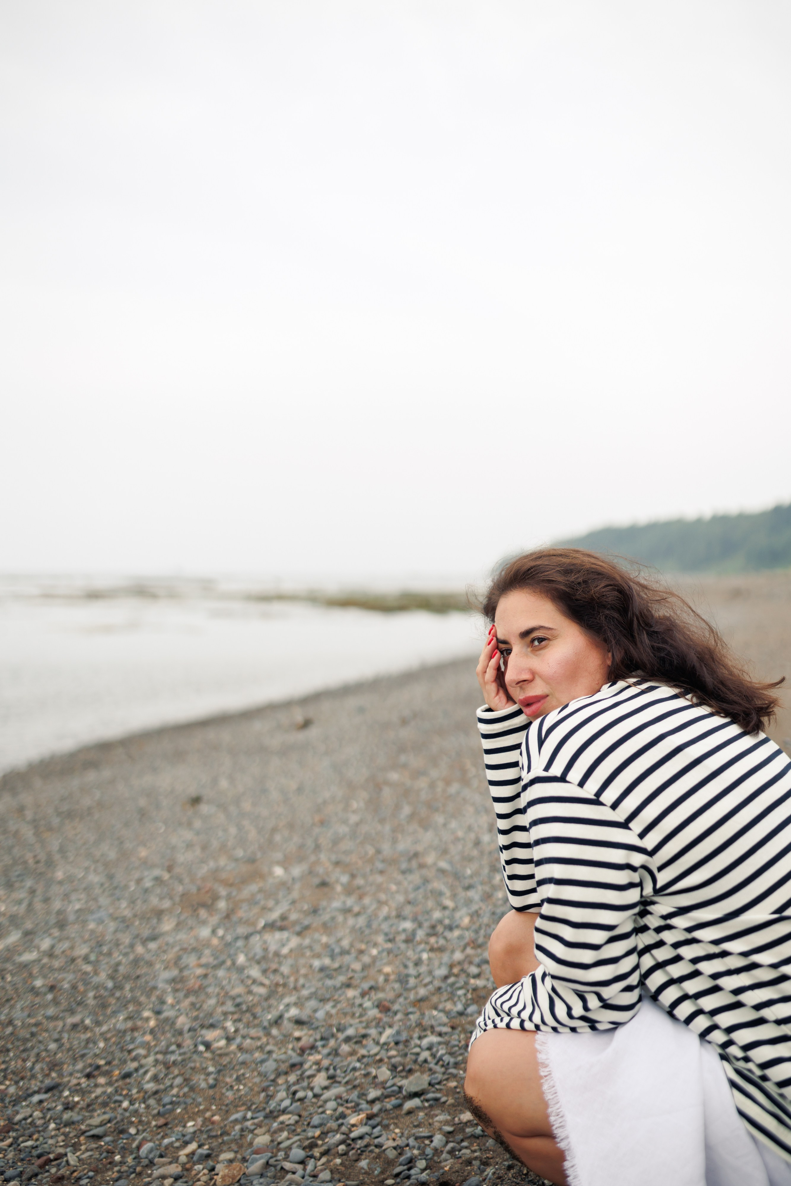 Женская фотосессия на берегу Охотского моря. Сахалин. Фотограф Валерия Горбунова Подольск Бутово Видное Щербинка